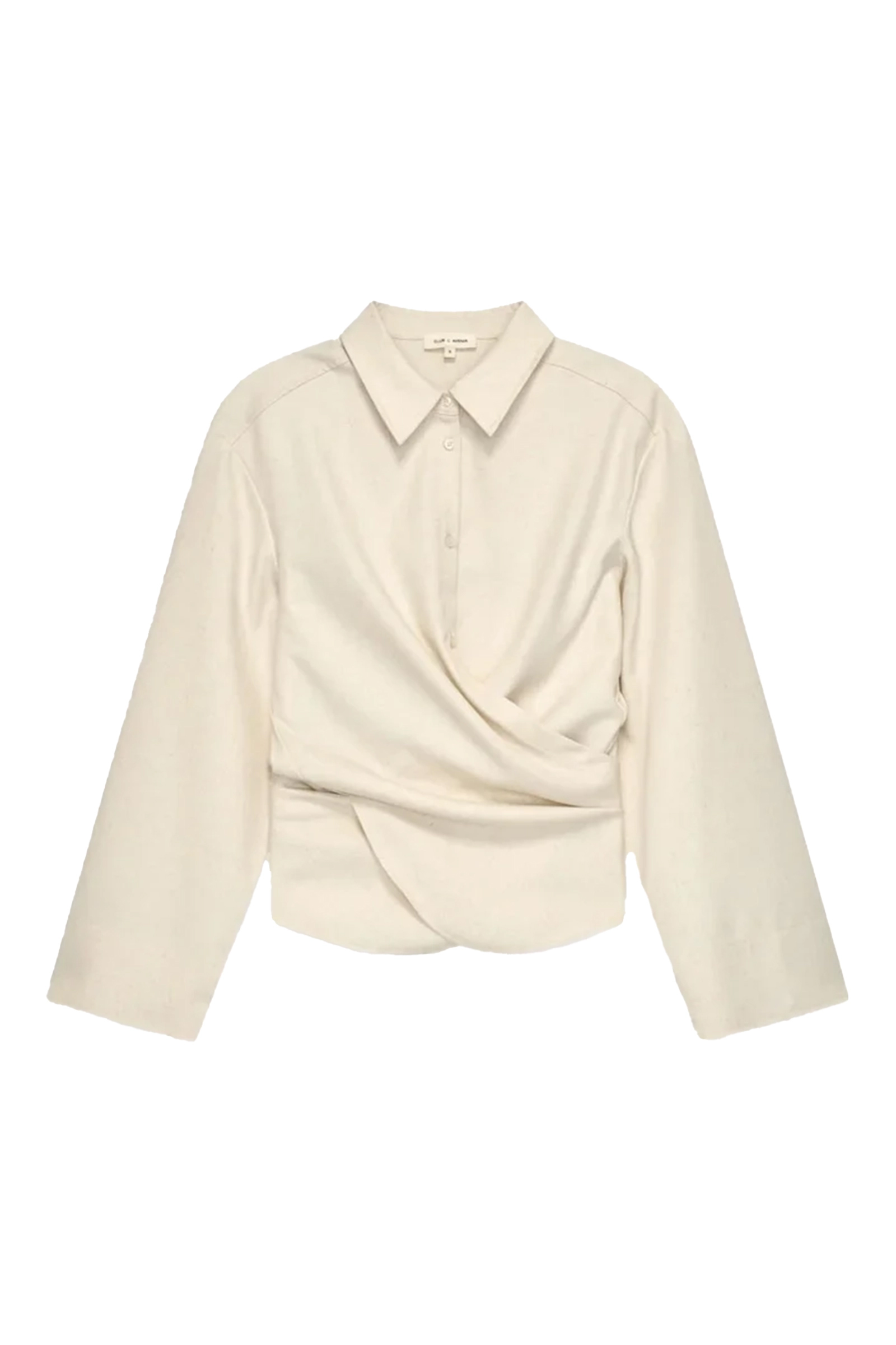 Dames blouse lange mouw ecru