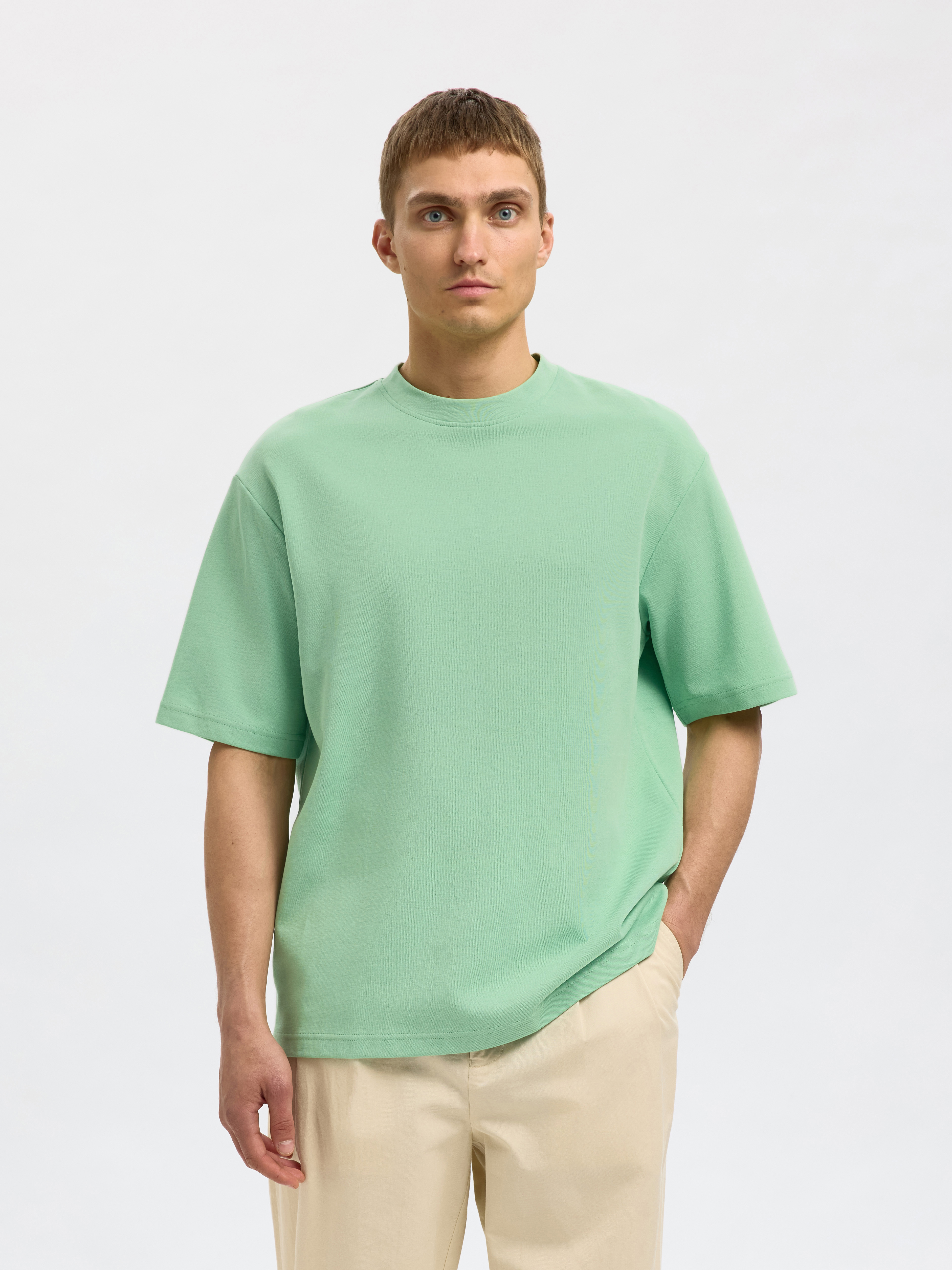 Heren t-shirt kortemouw groen
