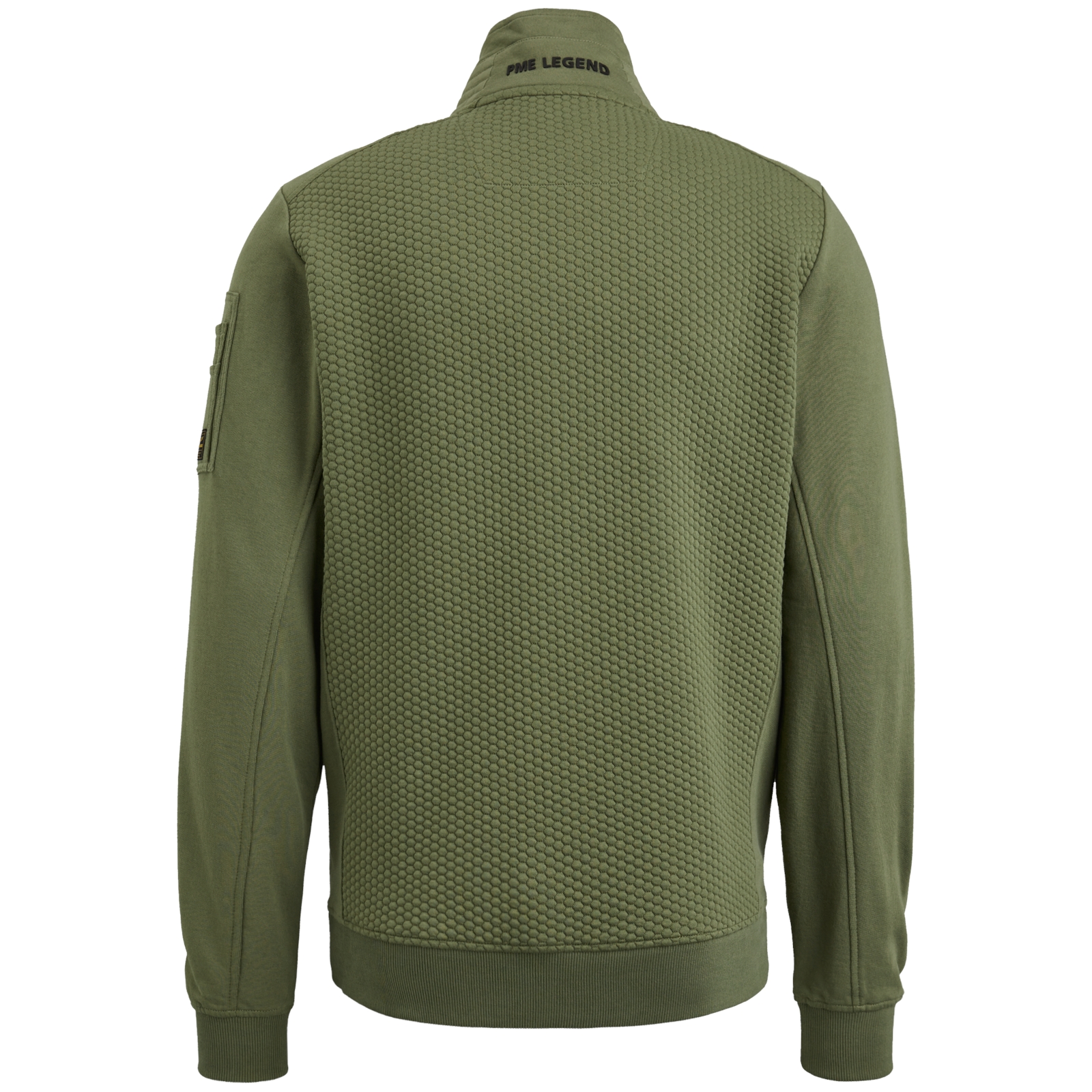 PME Legend Zip jacket jacquard interlock swea Deep Lichen Green 2