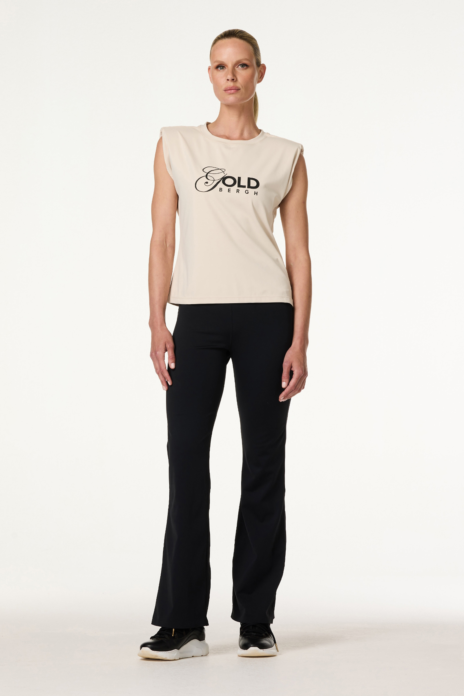 Casual dames t-shirt km bruin