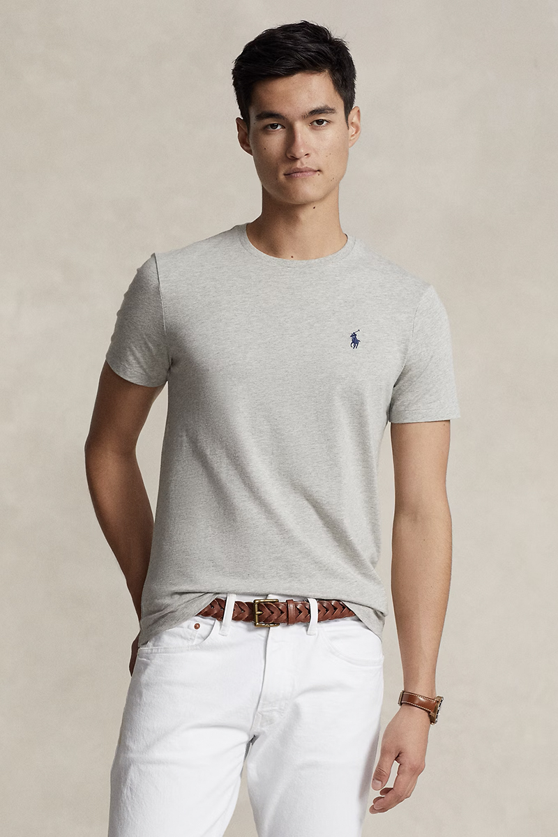 Heren t-shirt kortemouw grijs