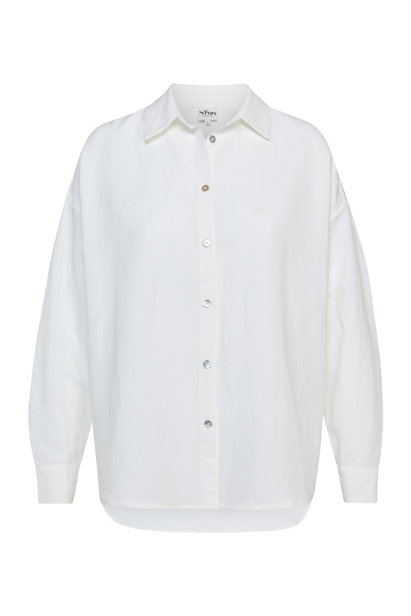 Soeurs de Provence Dames blouse lange mouw Wit-1 1