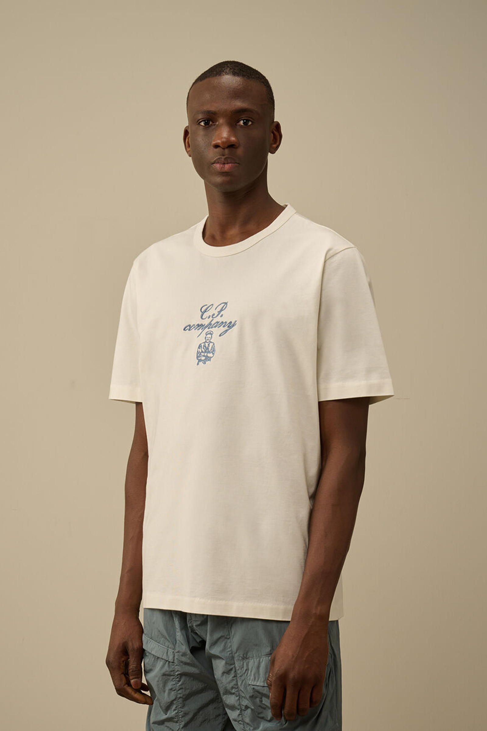 C.P. Company 30/2 MERCERIZED JERSEY TWISTED Wit-1 2