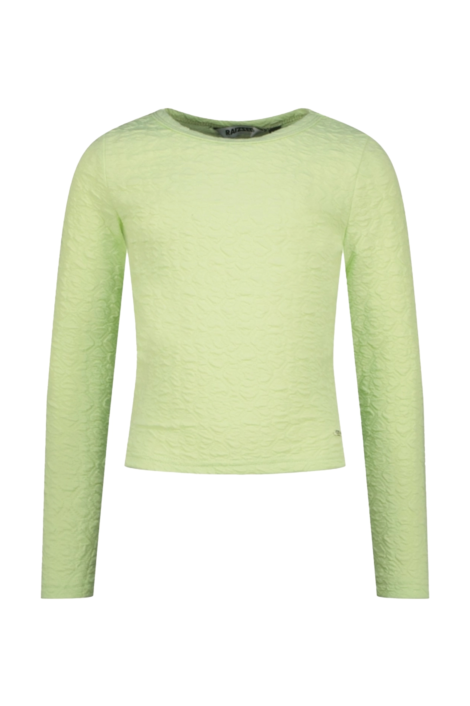 Meisjes t-shirt lange mouw groen