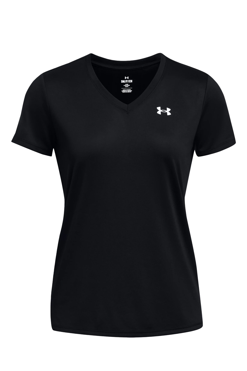 Fitness dames t-shirt km zwart