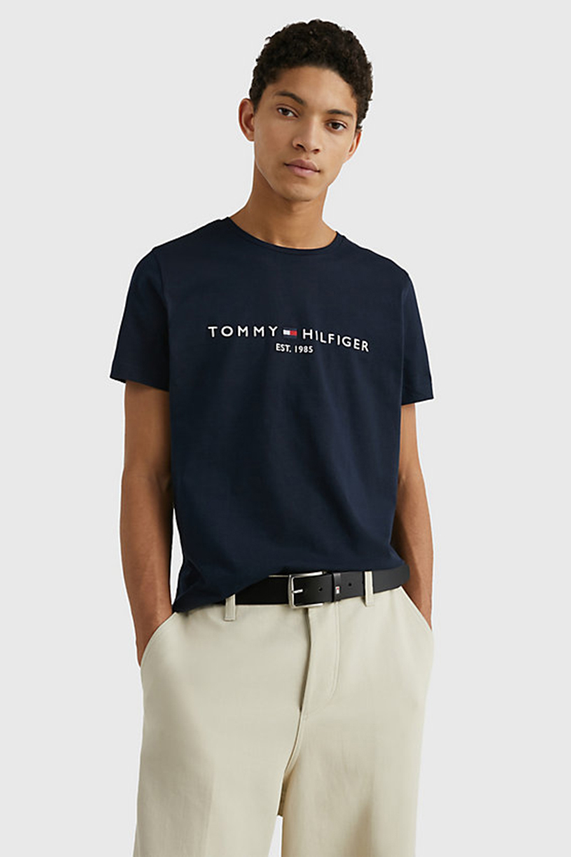 Heren t-shirt kortemouw blauw