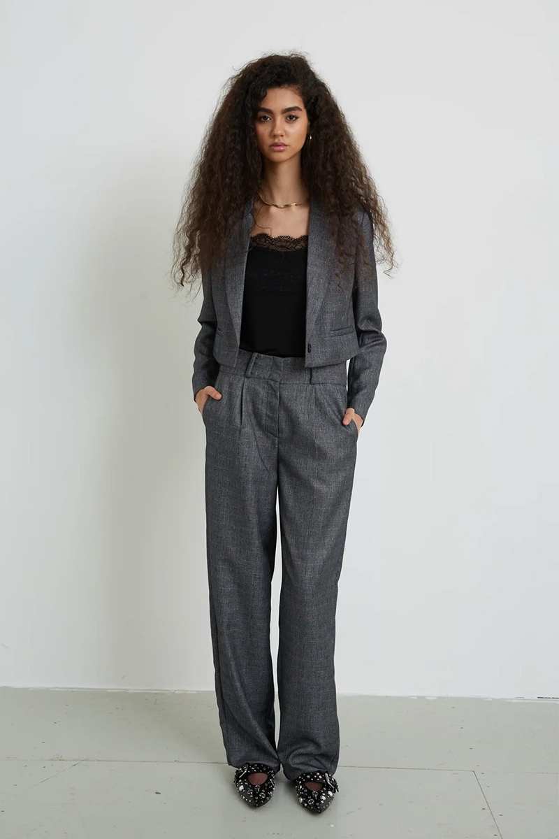 Dames broek grijs