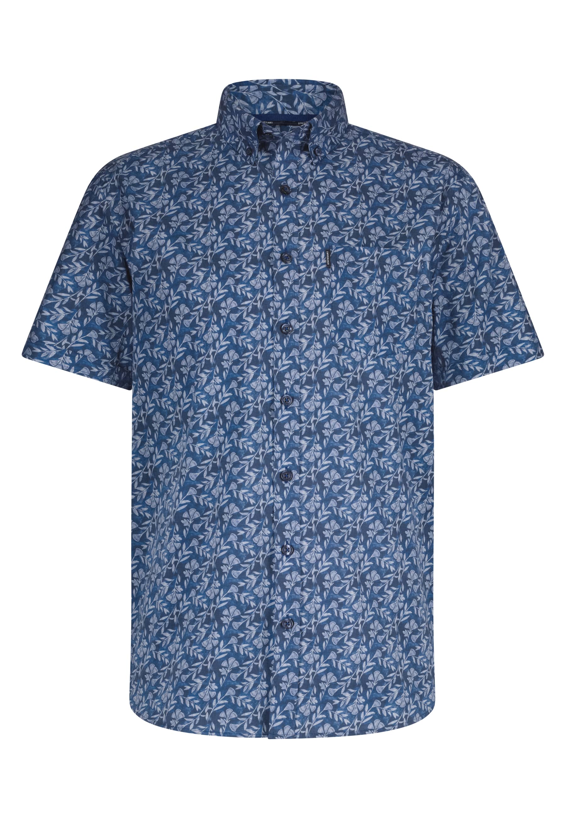 Heren overhemd lm casual blauw