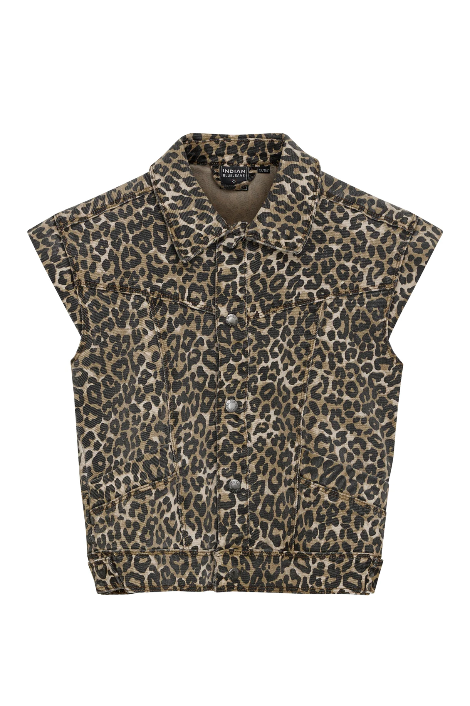 Meisjes gilet bruin