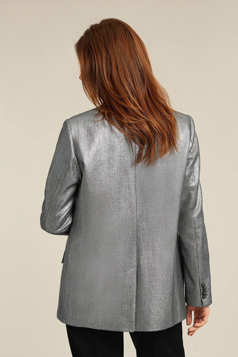 Dames blazer zilver