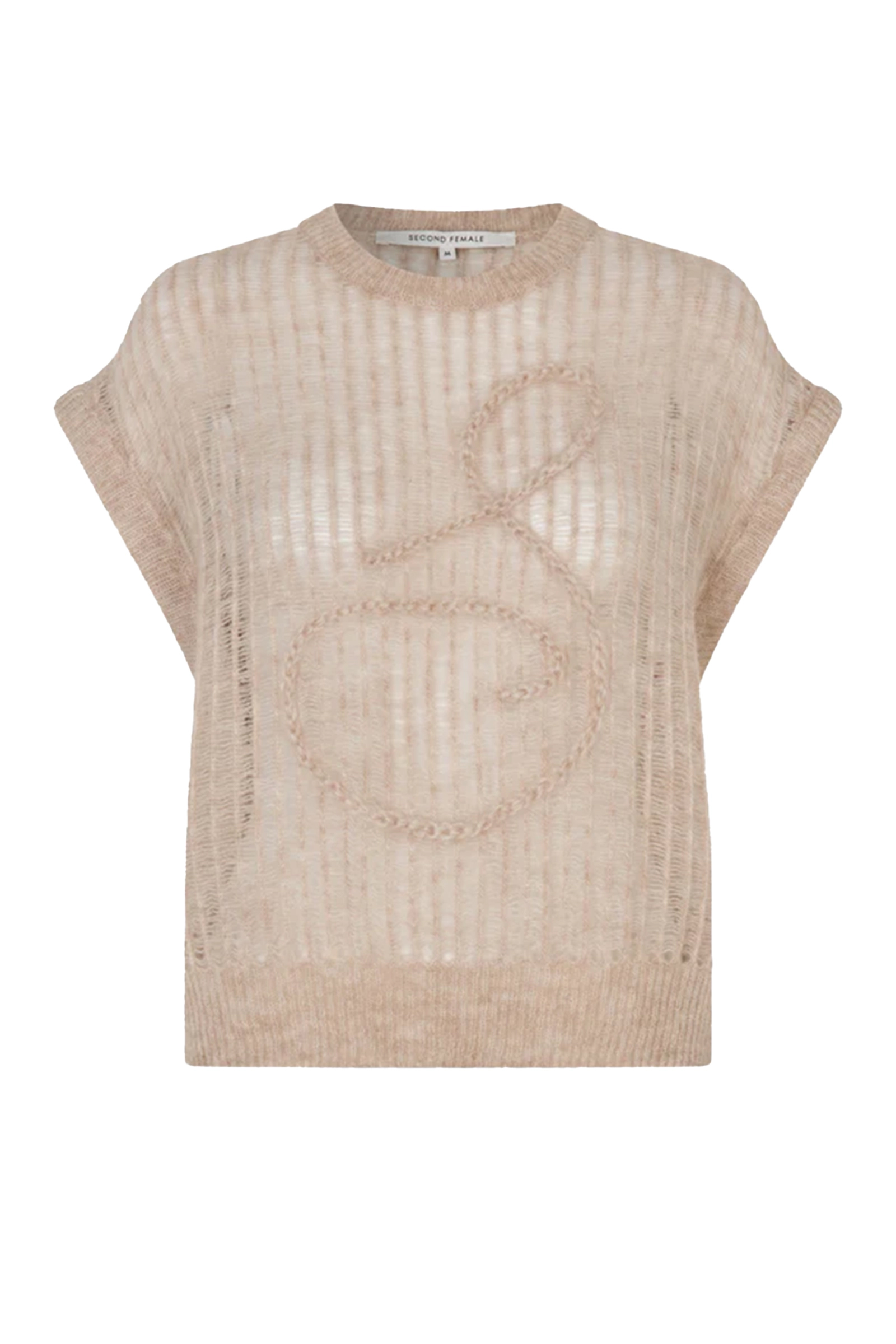 Dames top ecru