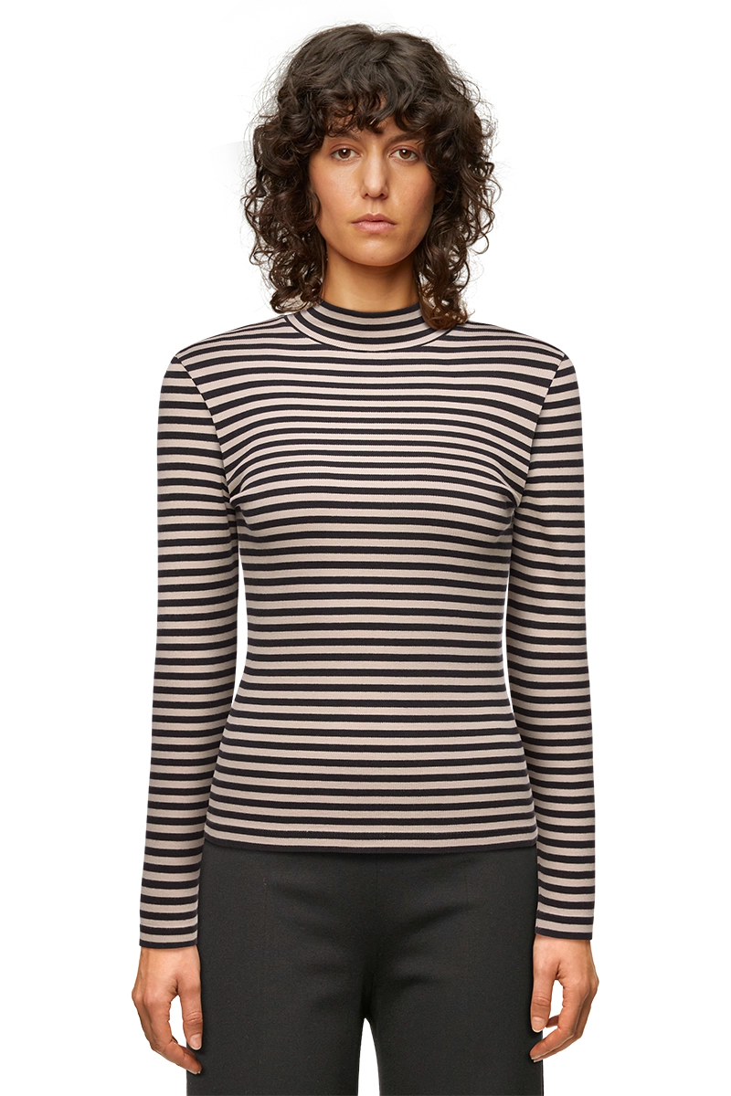 Dames t-shirt korte mouw bruin