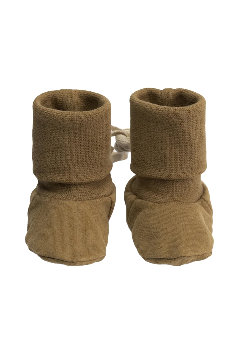 Gray Label Baby ribbed Booties bruin/beige 1