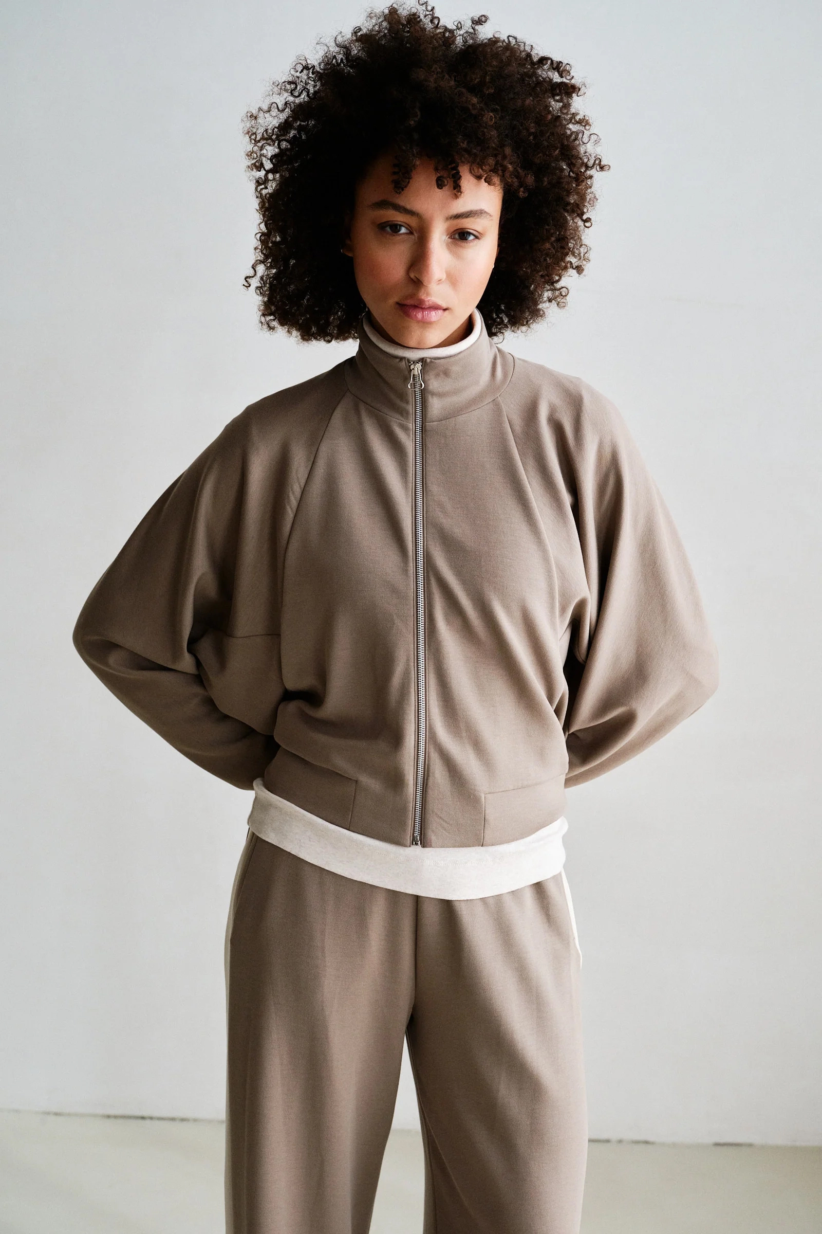 Dames vest bruin