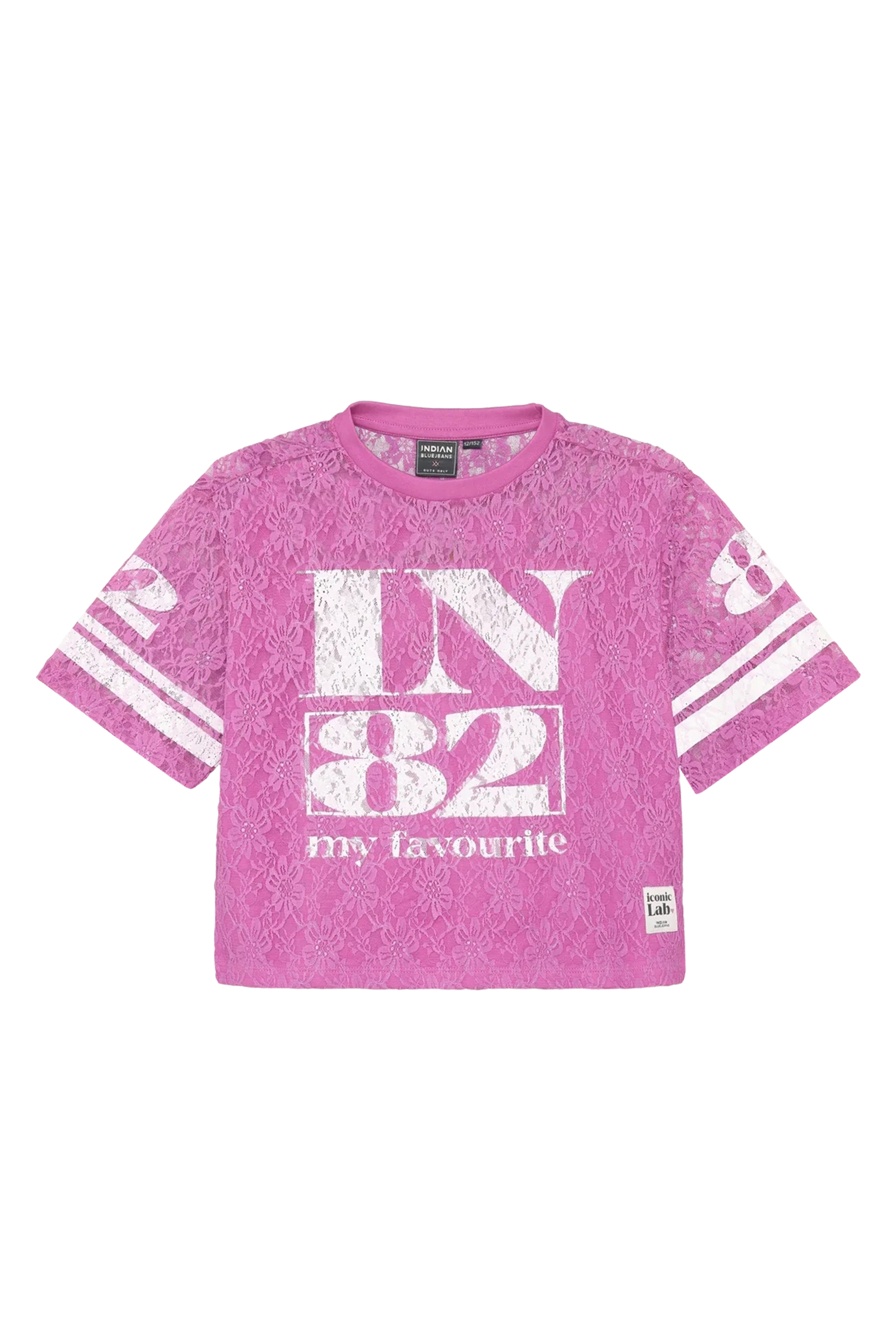 Meisjes t-shirt korte mouw rose