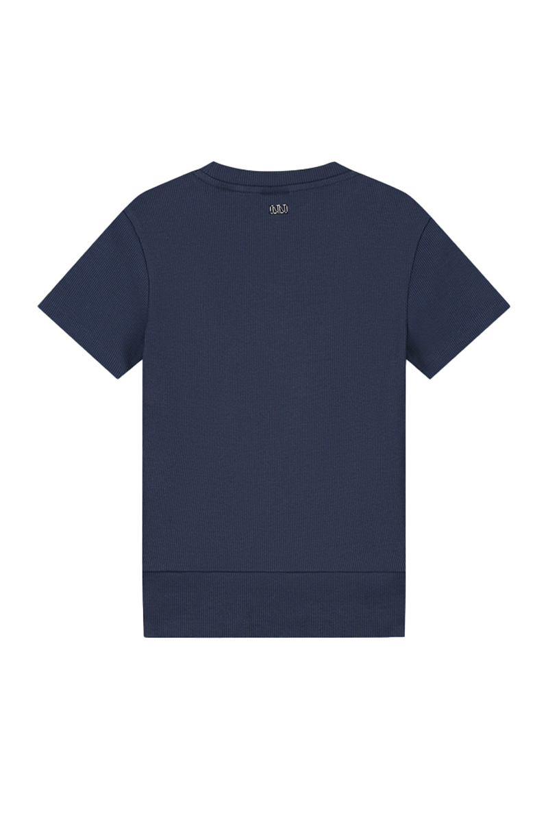 Meisjes t-shirt korte mouw blauw