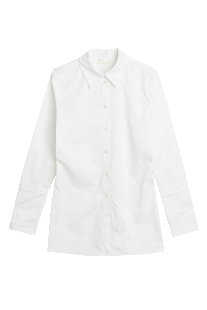 Dames blouse lange mouw wit
