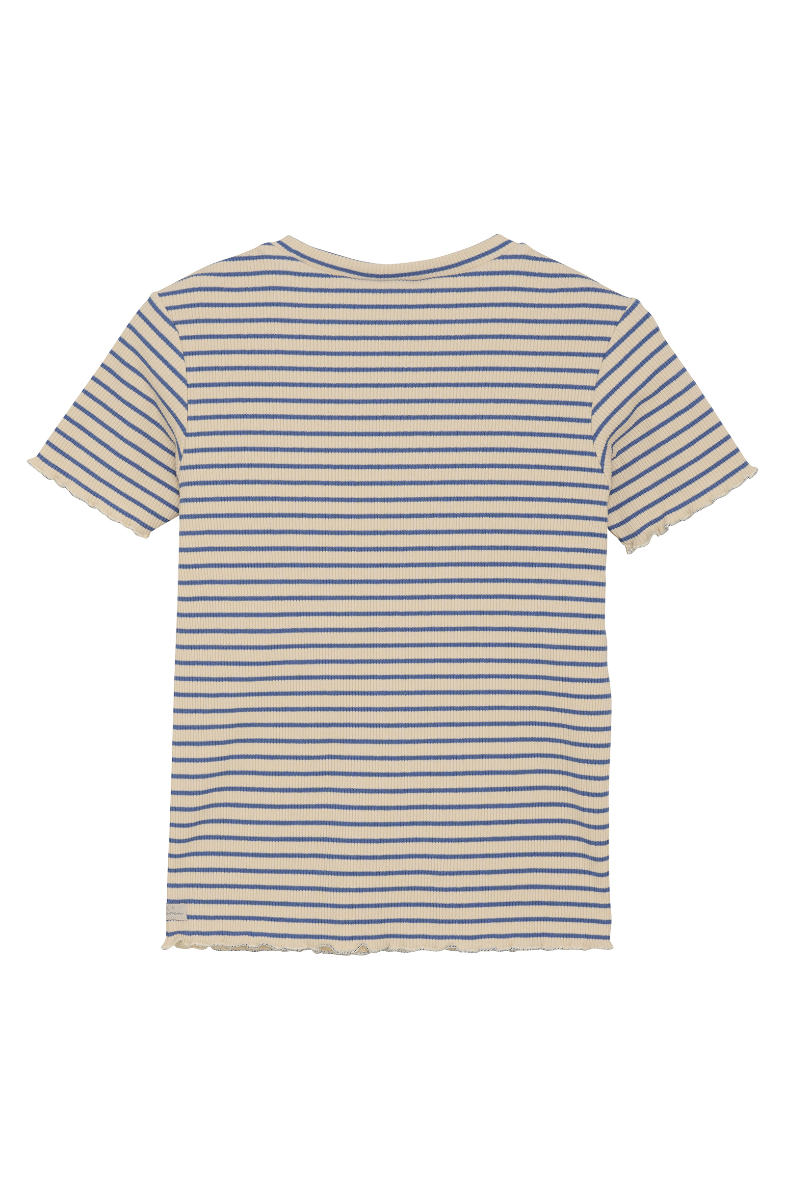 Daily7 Tshirt striped Ecru-1 3