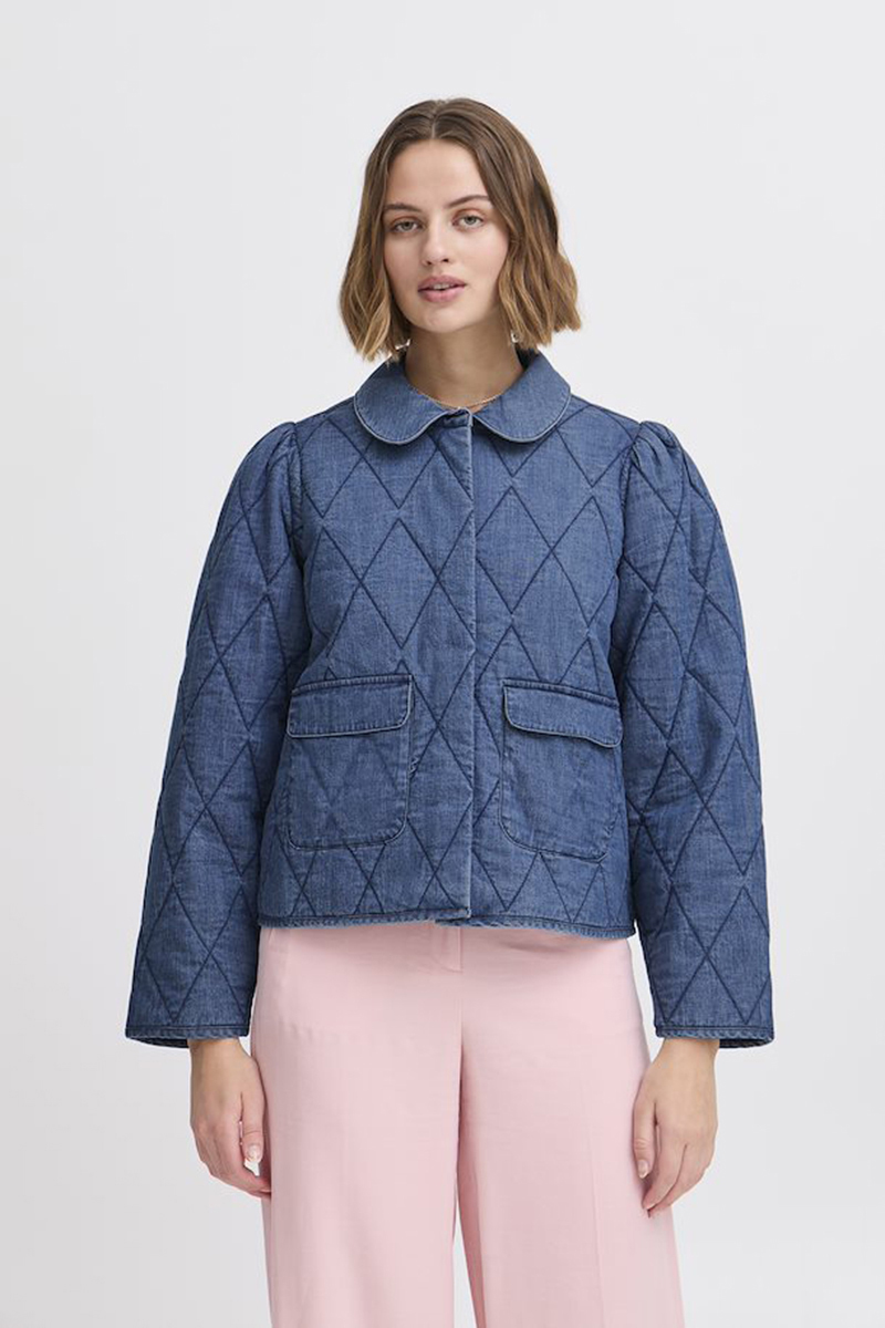 Dames jas blauw