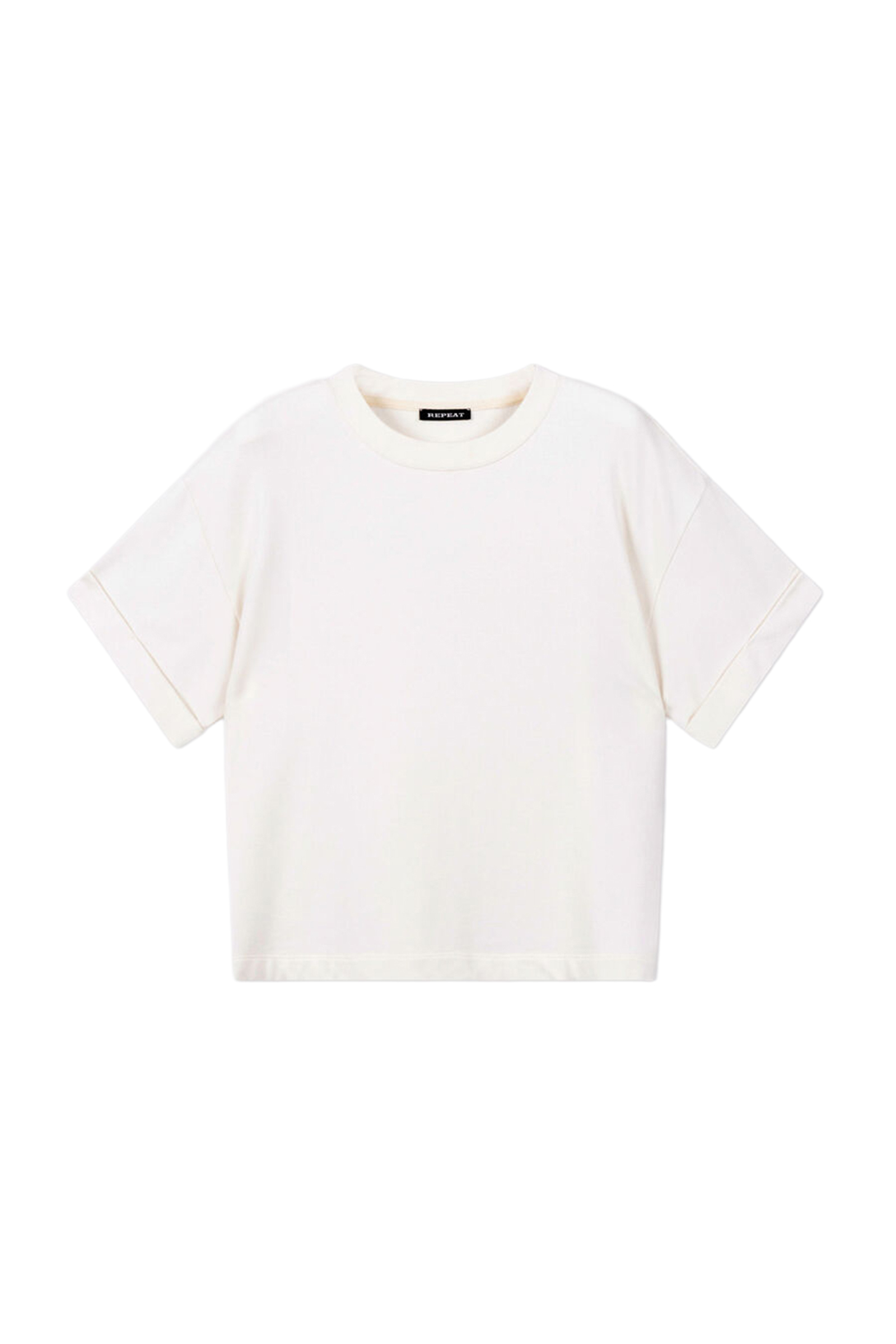 Dames t-shirt korte mouw ecru