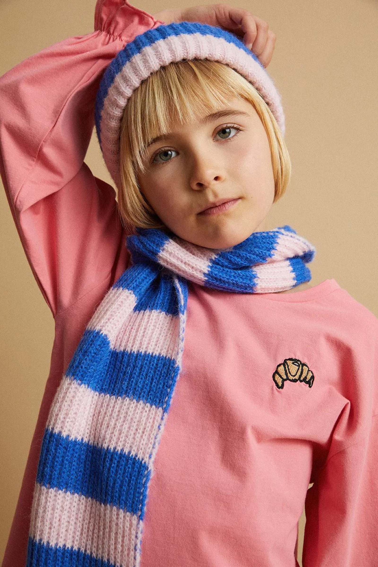 Meisjes t-shirt lange mouw rose
