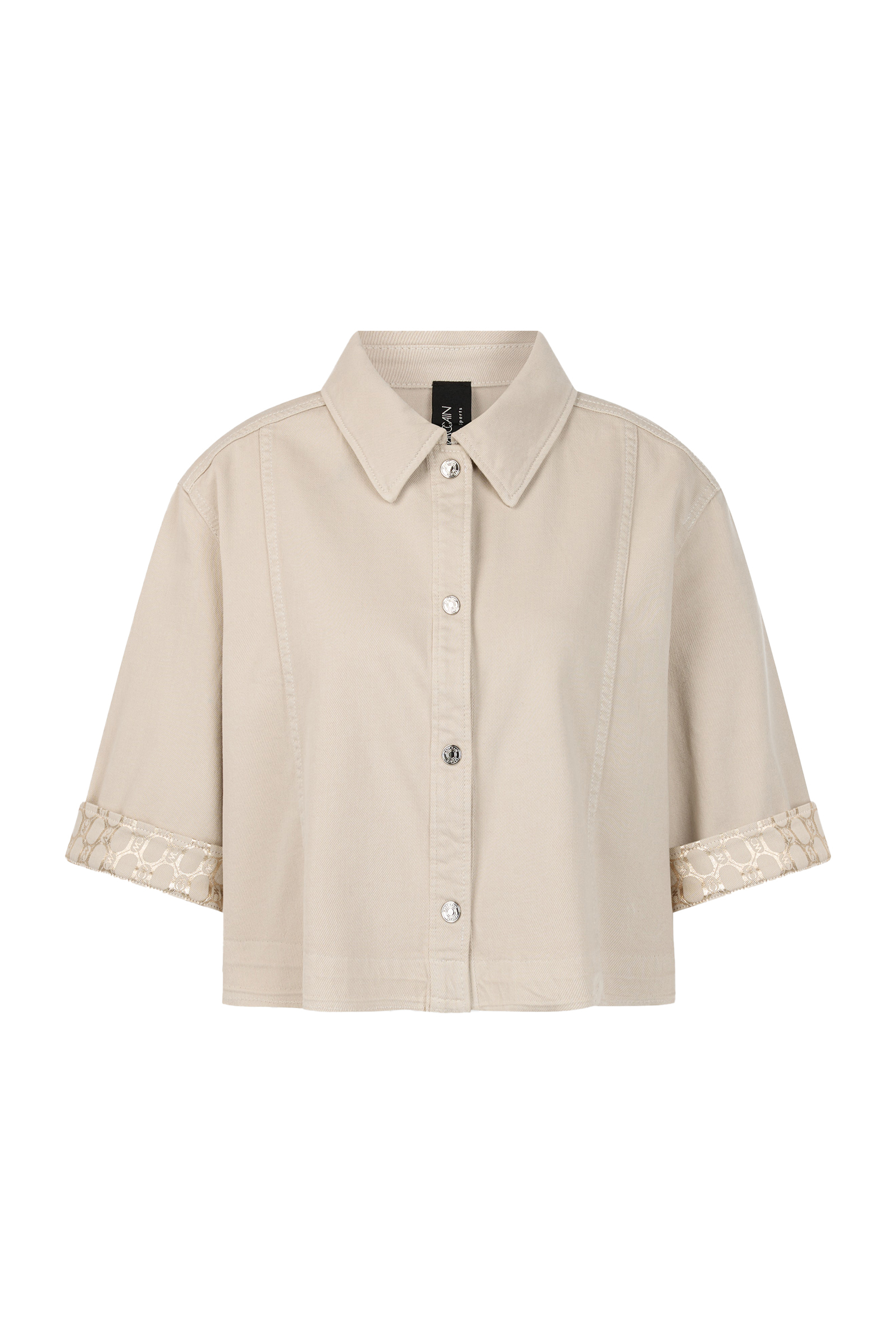 Dames blouse lange mouw grijs