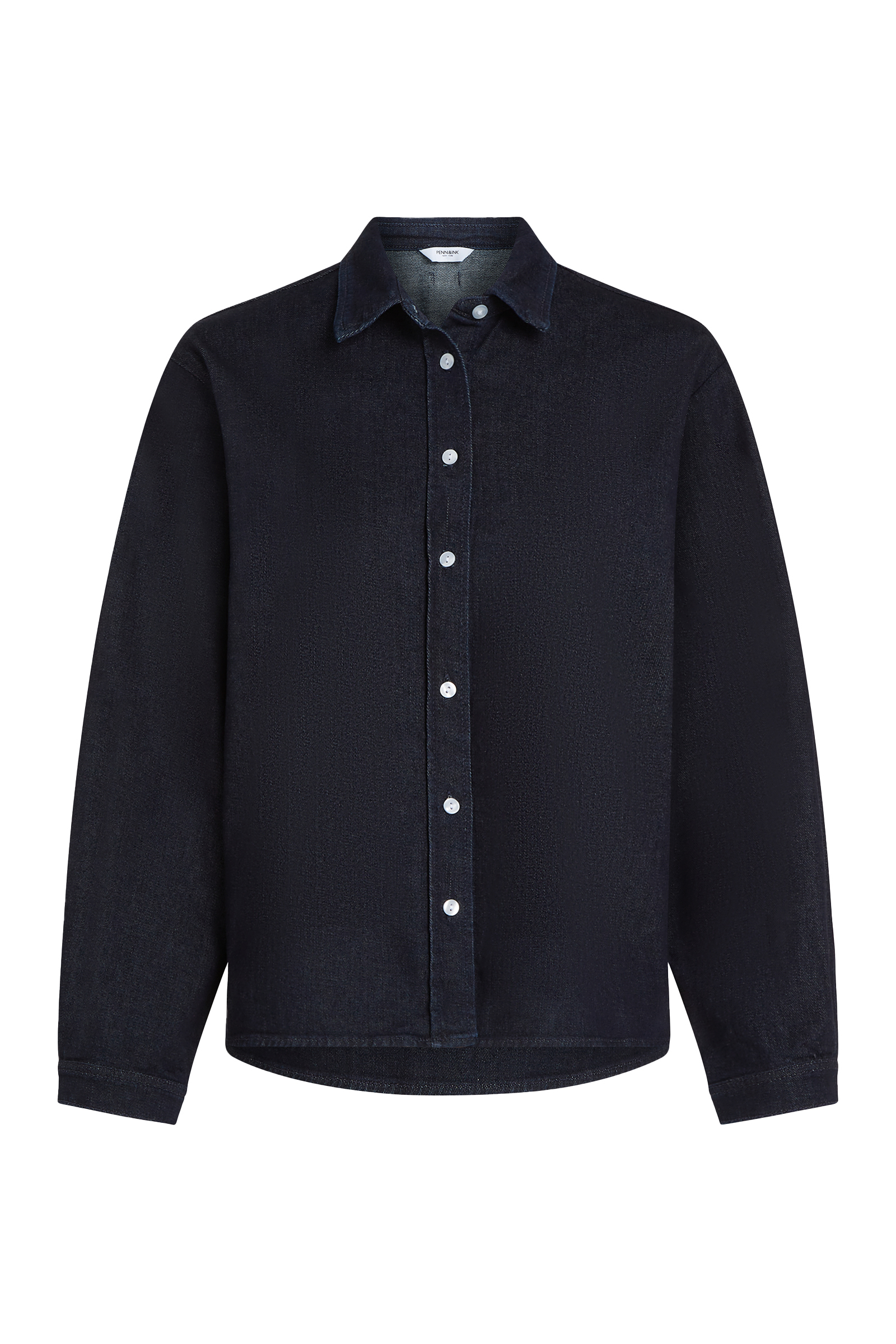 Dames blouse lange mouw blauw