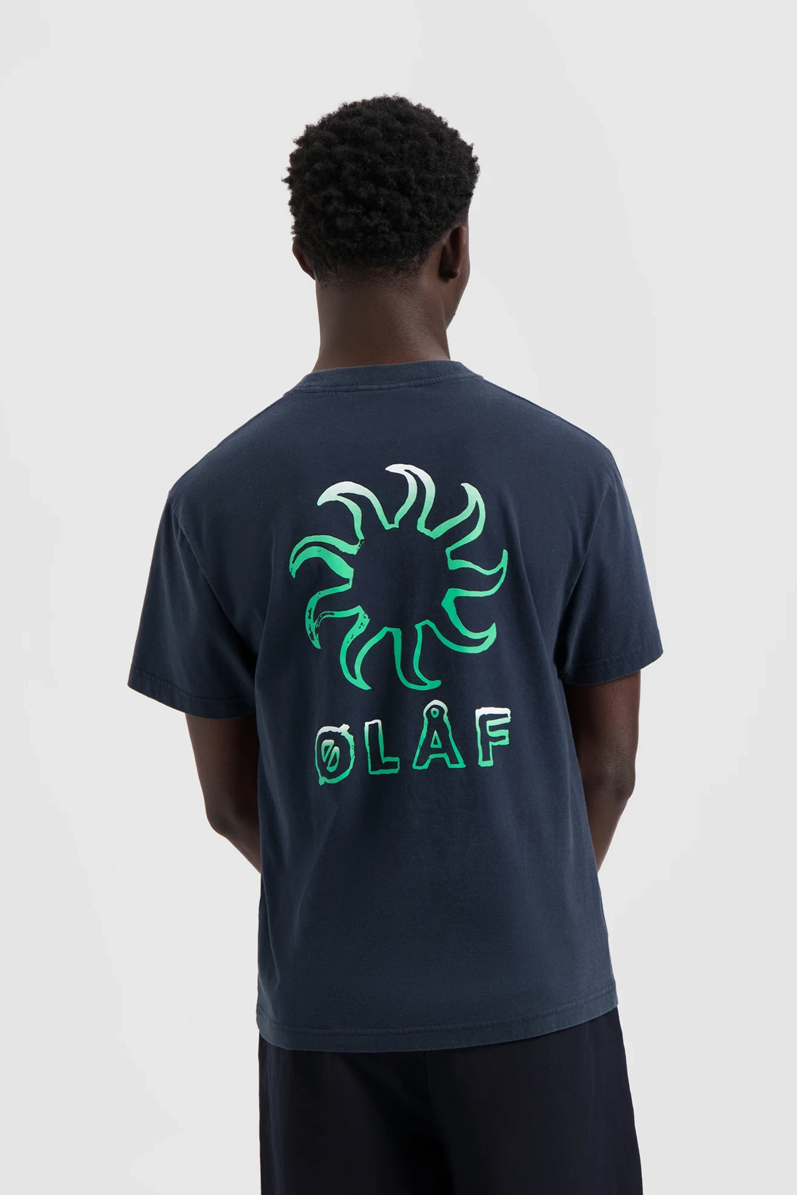 Olaf Hussein GRADIENT SUN TEE Blauw 3