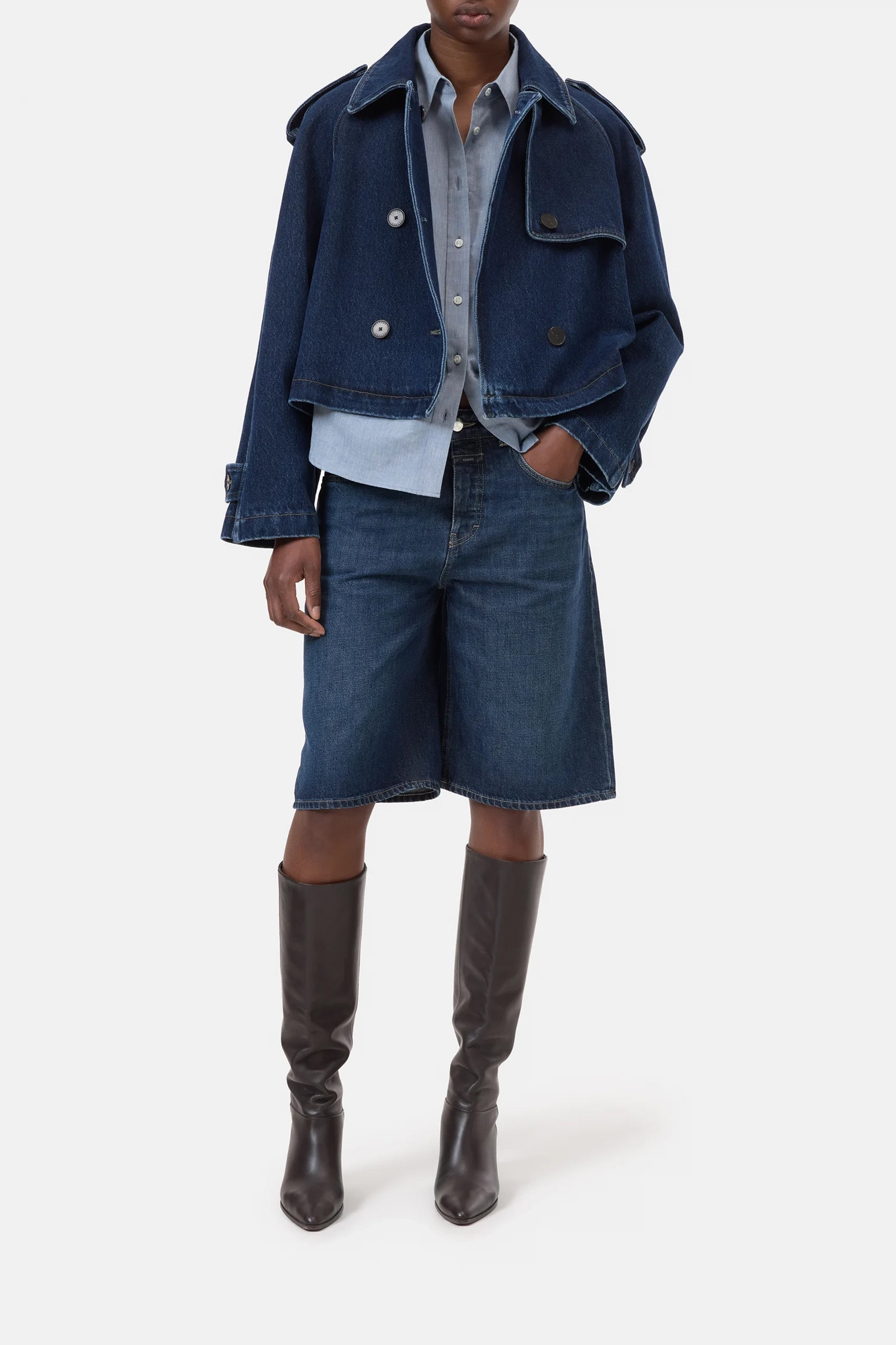 Dames jas blauw