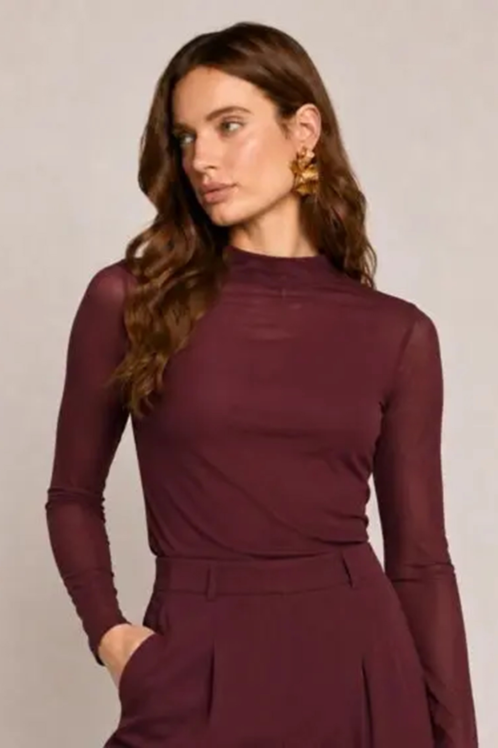 Dames top rood