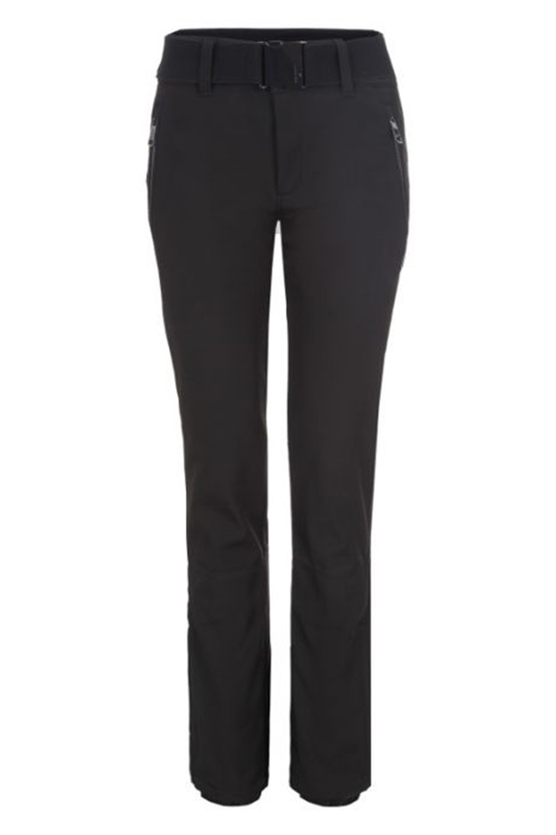 Wintersport dames strechbroek zwart