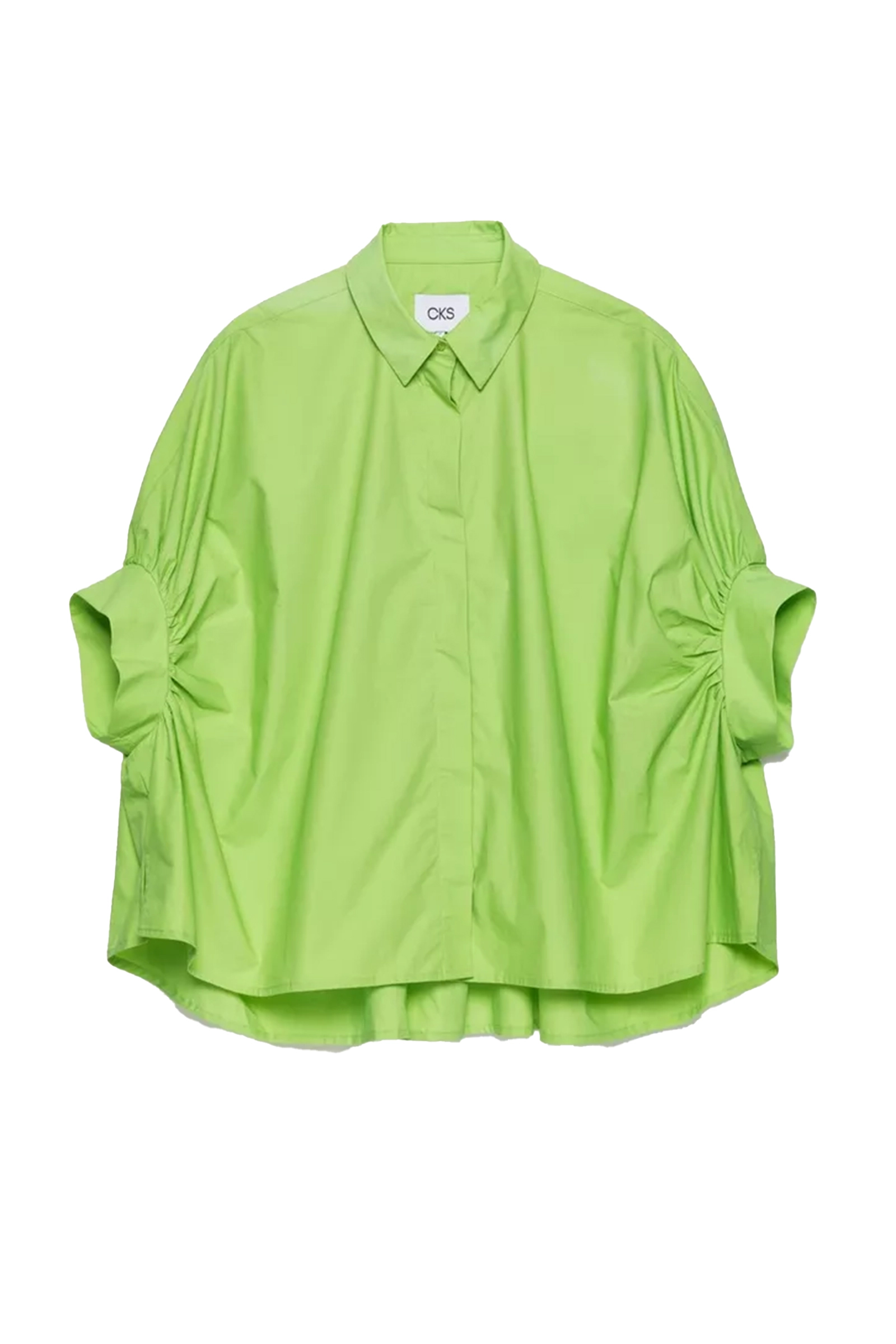 Dames blouse korte mouw groen