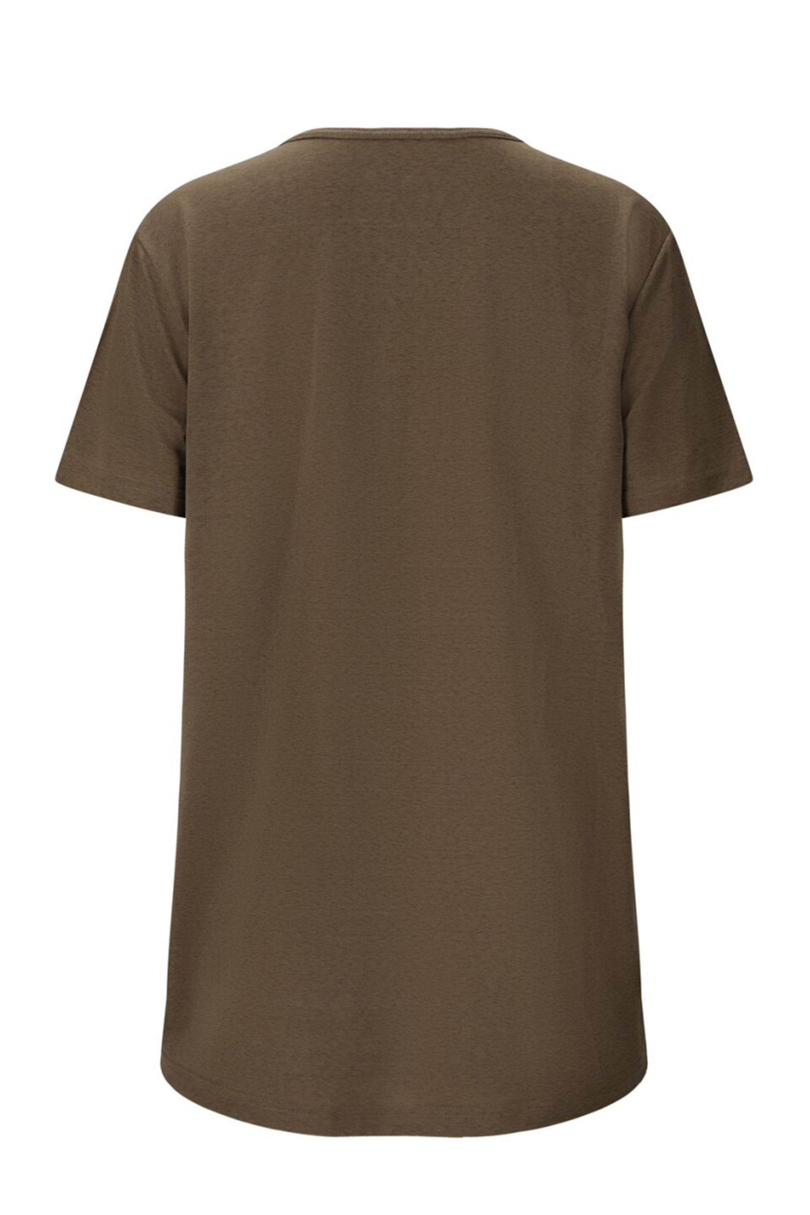 Athlecia LIZZY W SLUB S/S TEE bruin/beige-1 2