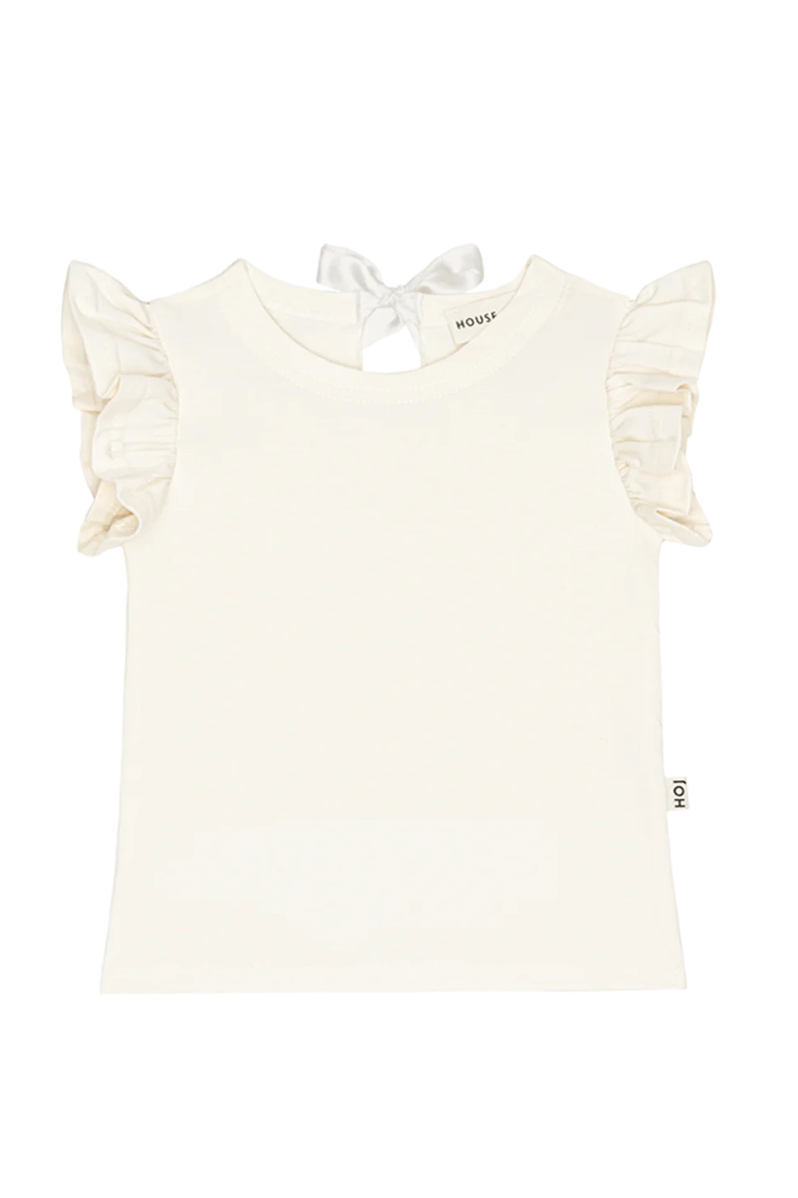 Meisjes top ecru