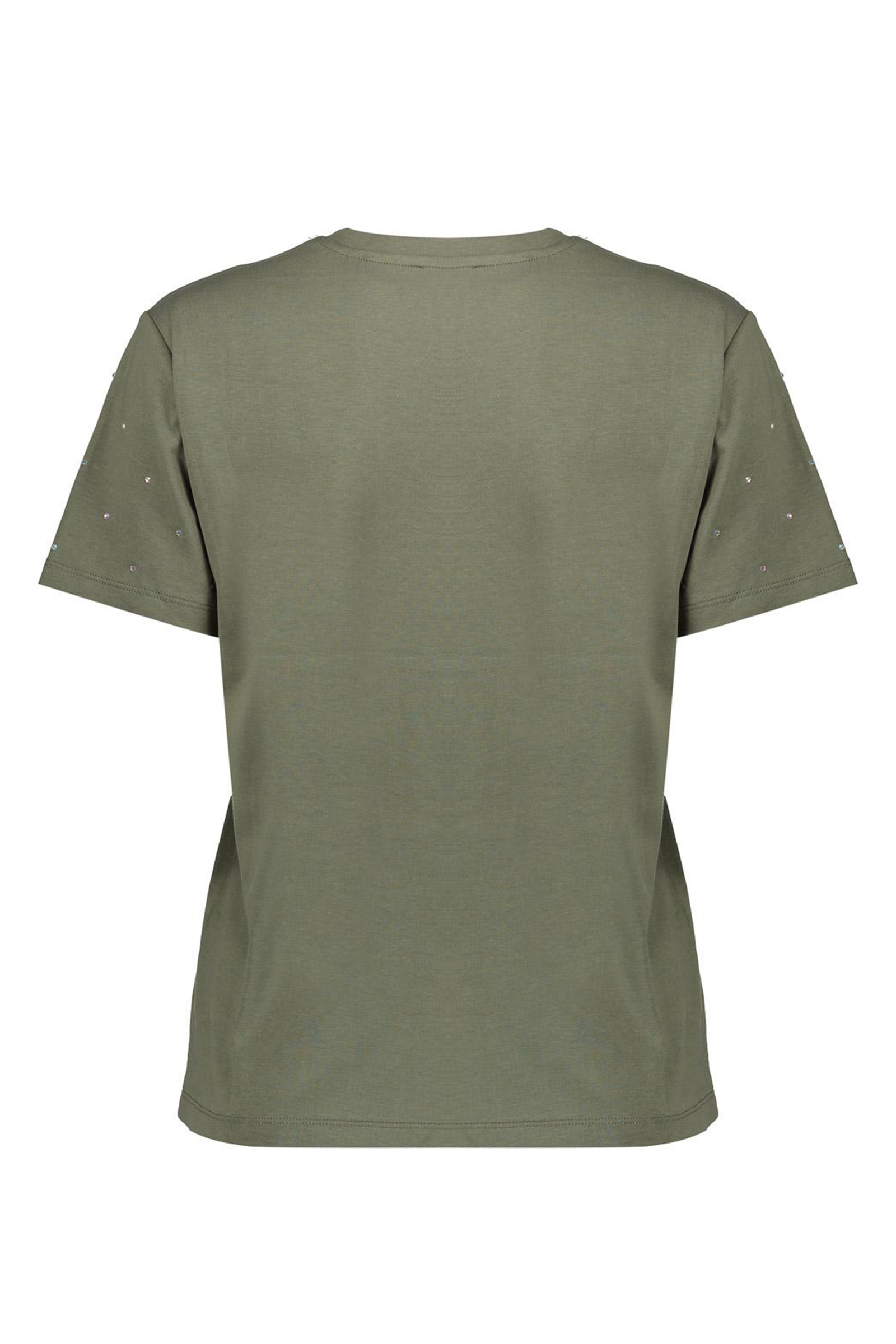 Dames t-shirt korte mouw groen
