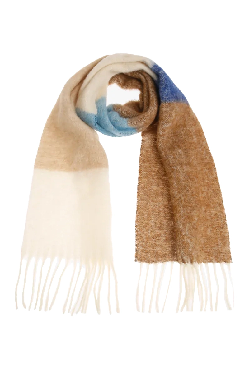 Xandres SCARF-MULTISTRIPE bruin/beige-1 1