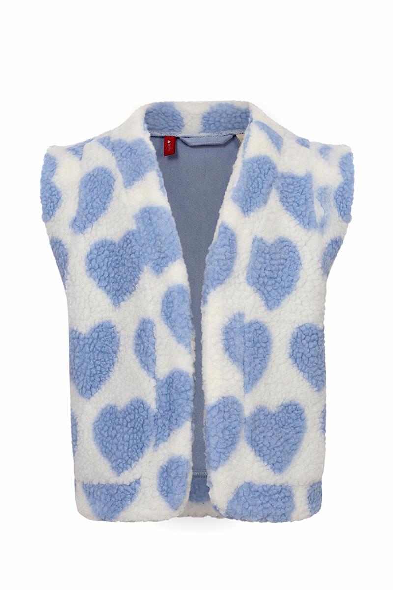 Meisjes gilet ecru