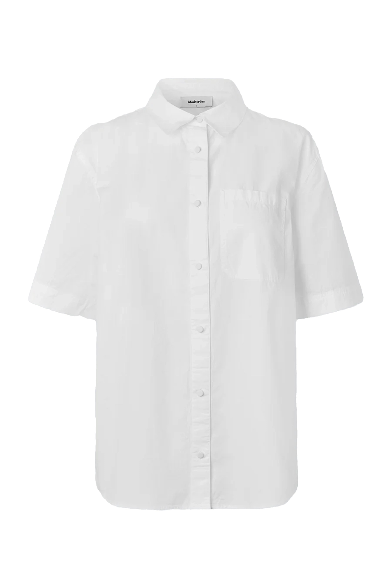 Dames blouse korte mouw ecru