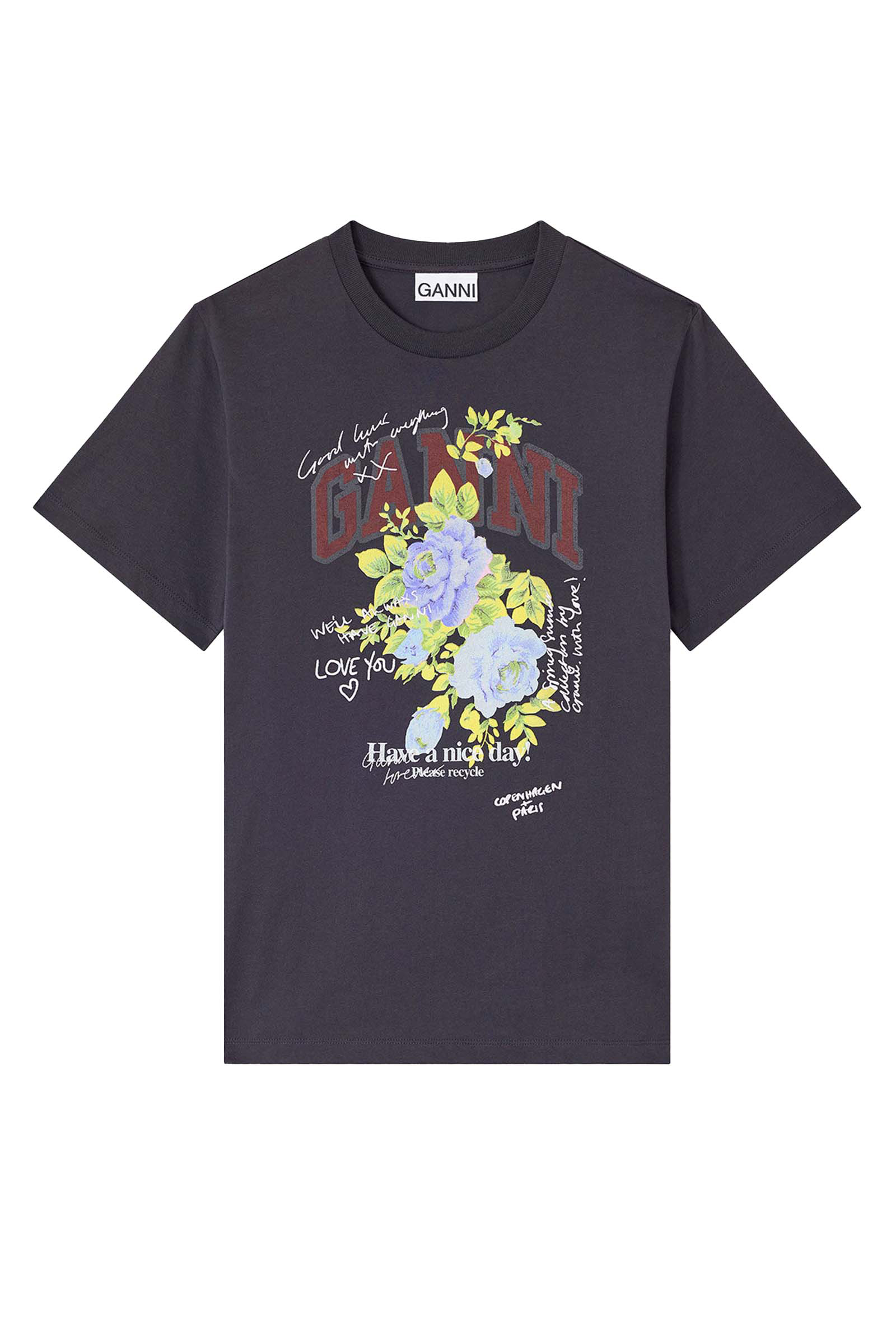 Dames t-shirt korte mouw zwart