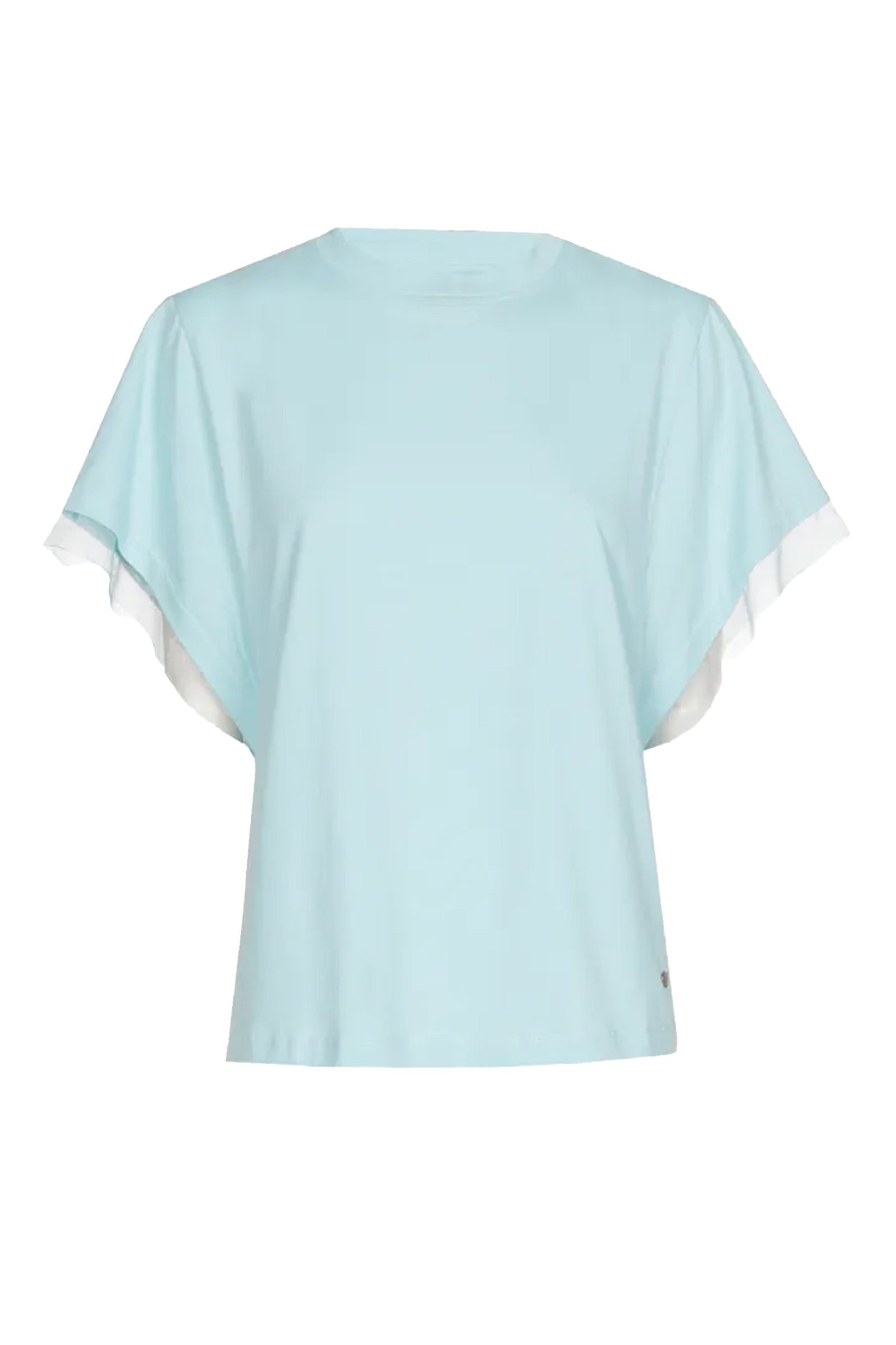Dames t-shirt korte mouw blauw