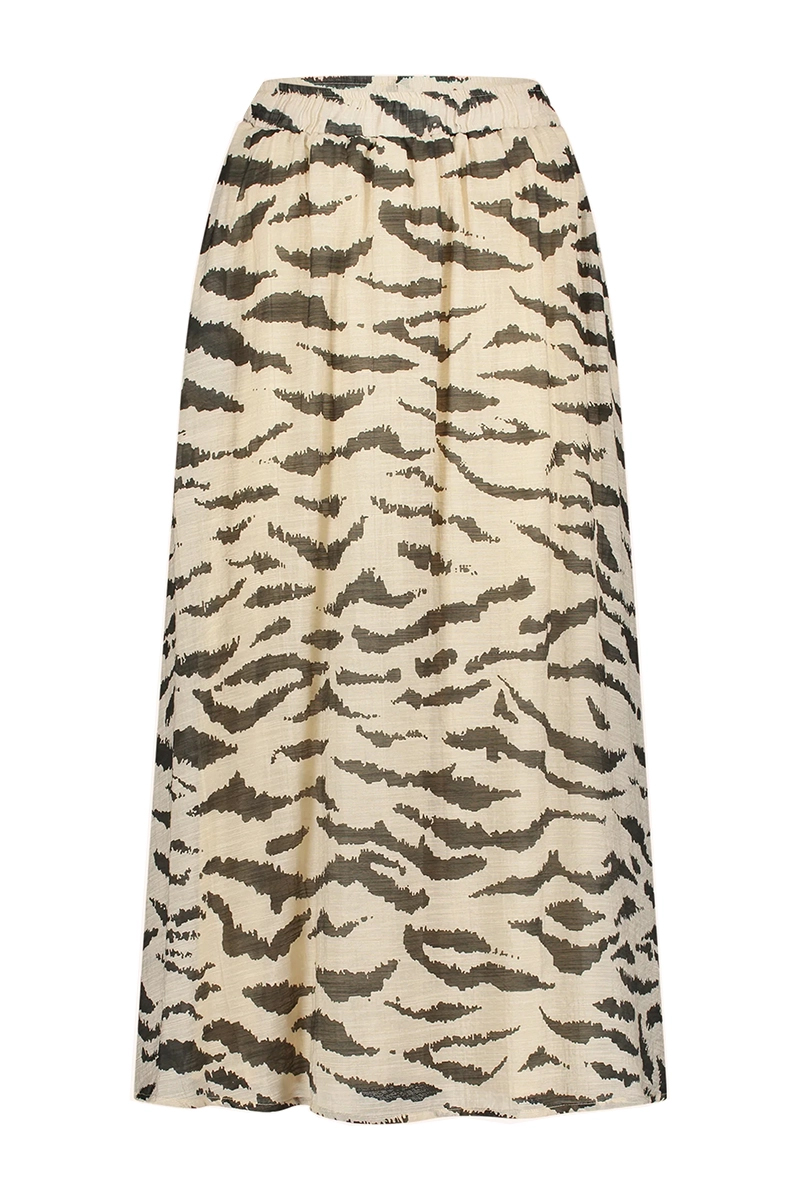 By Bar Juta zebra skirt bruin/beige-1 1