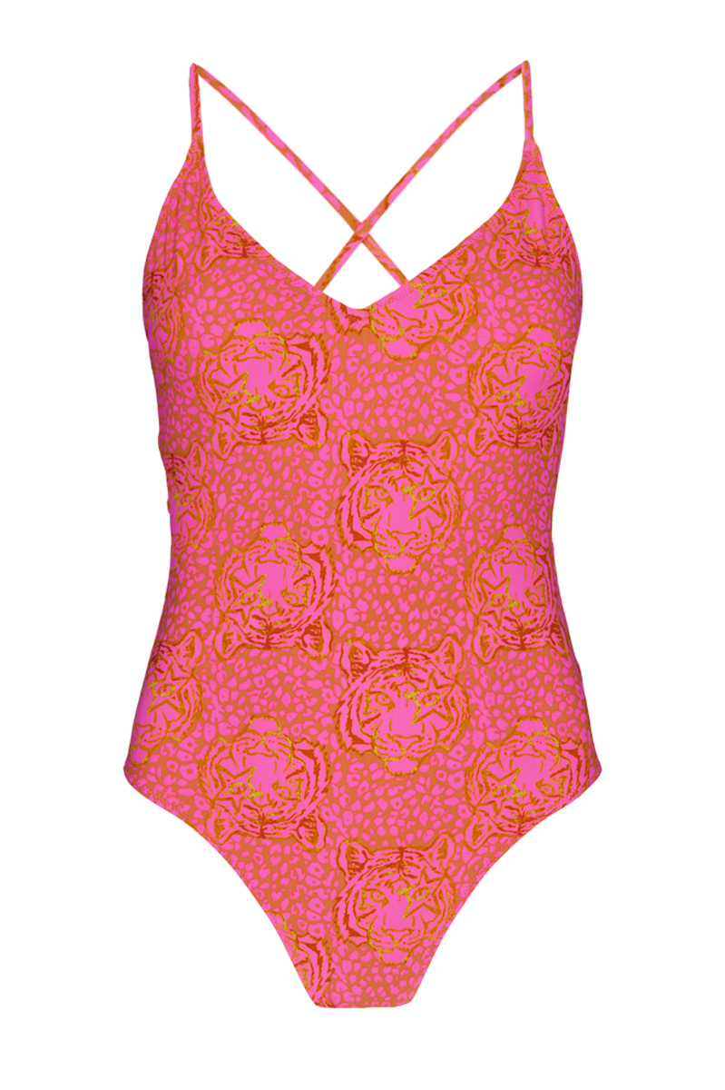 Barts Ailotte Plunge One Piece hot pink 1