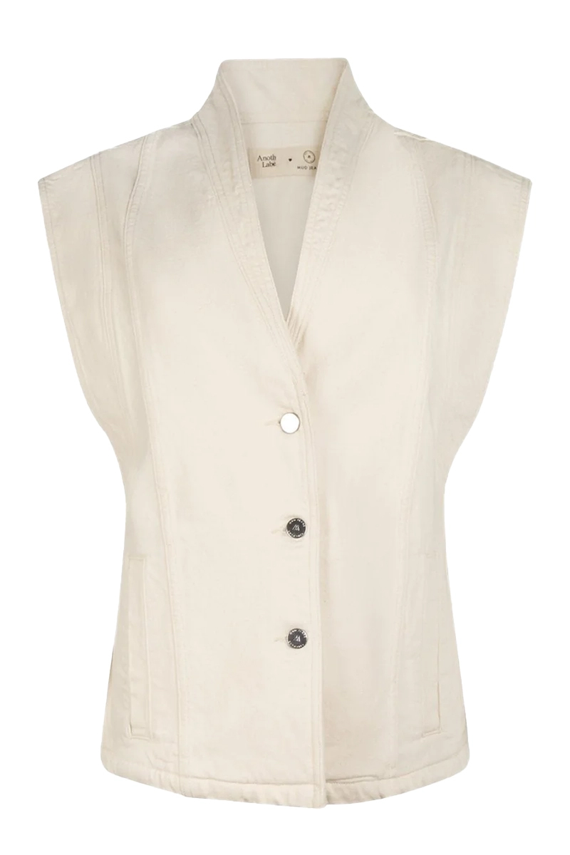 Dames gilet ecru
