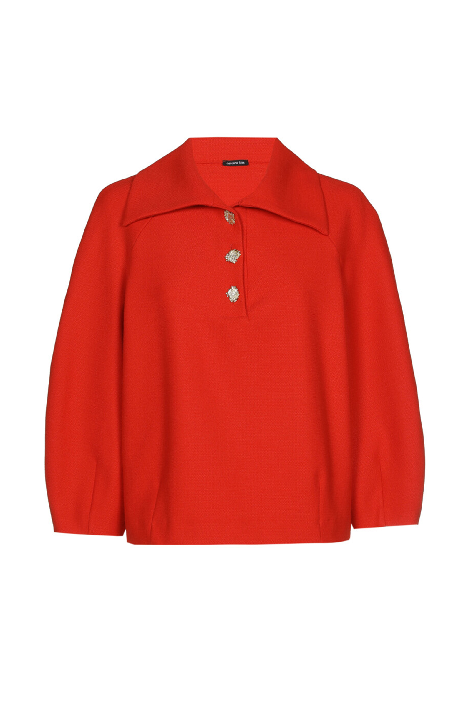 Dames blouse lange mouw rood