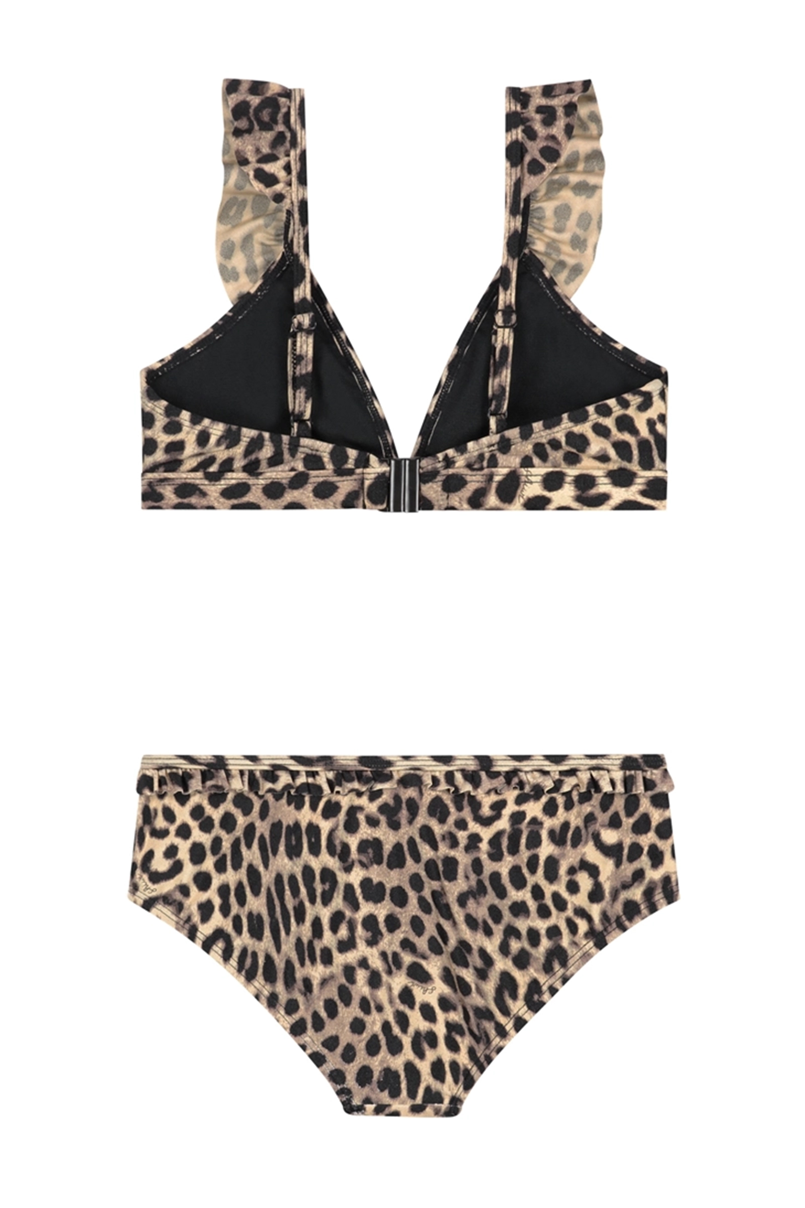 Bad/beach meisjes bikini zwart