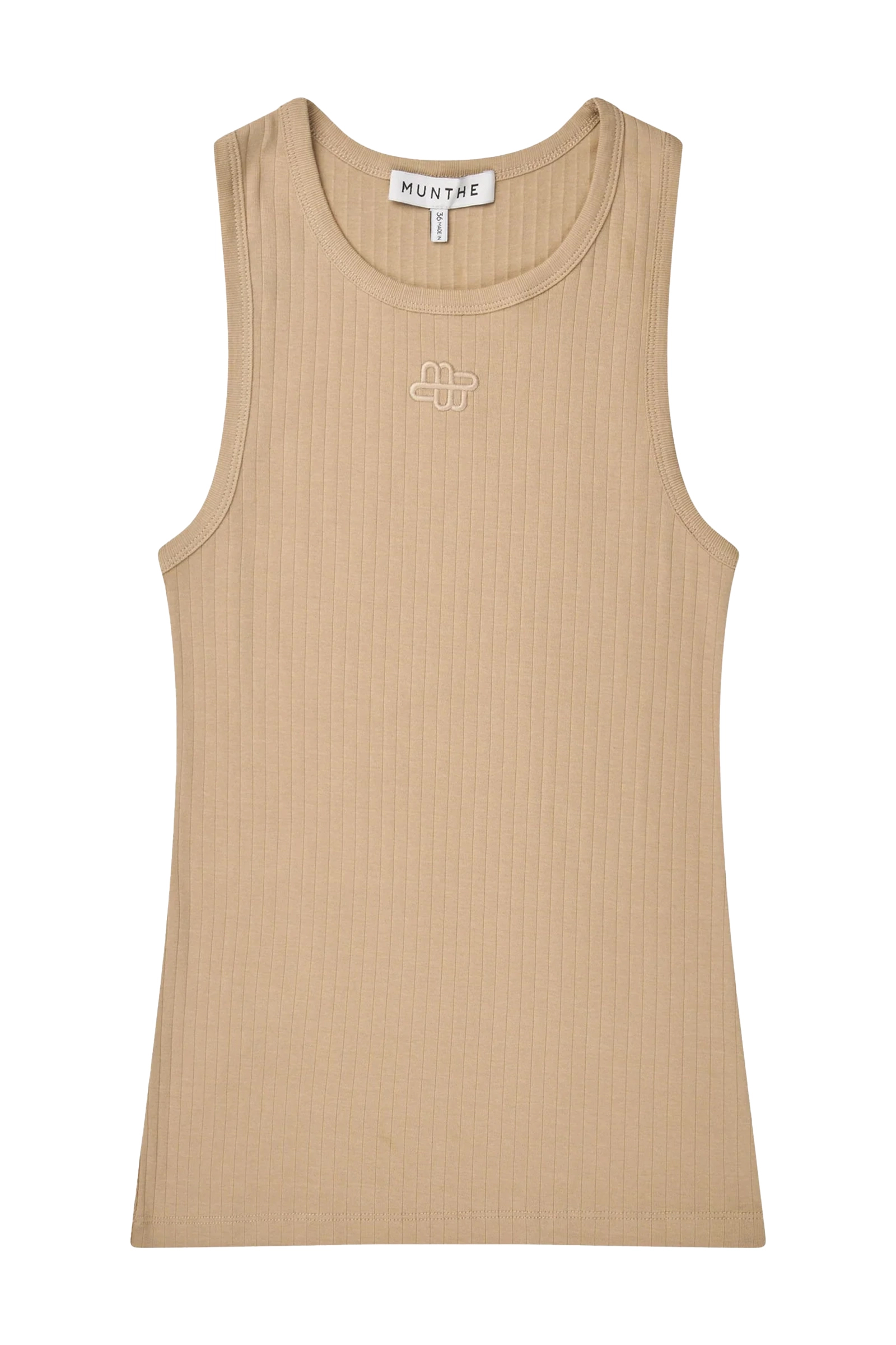 Dames top bruin