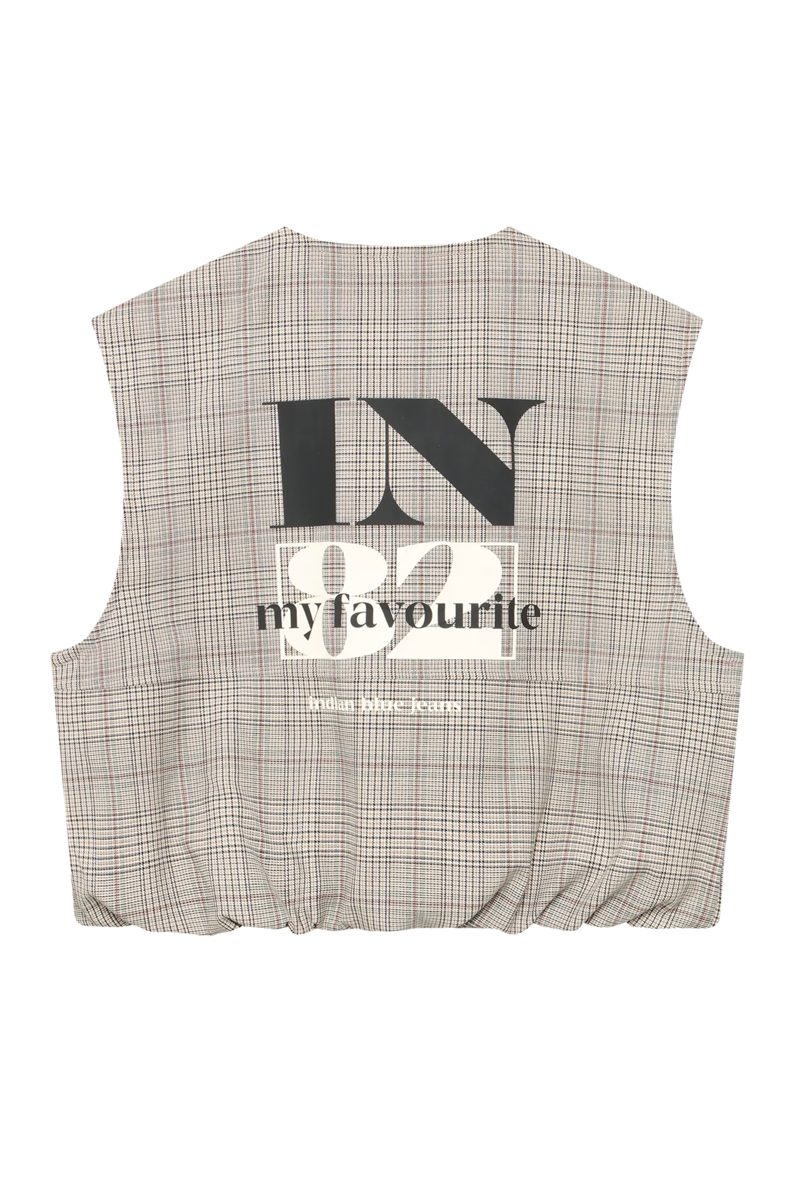 Meisjes gilet bruin