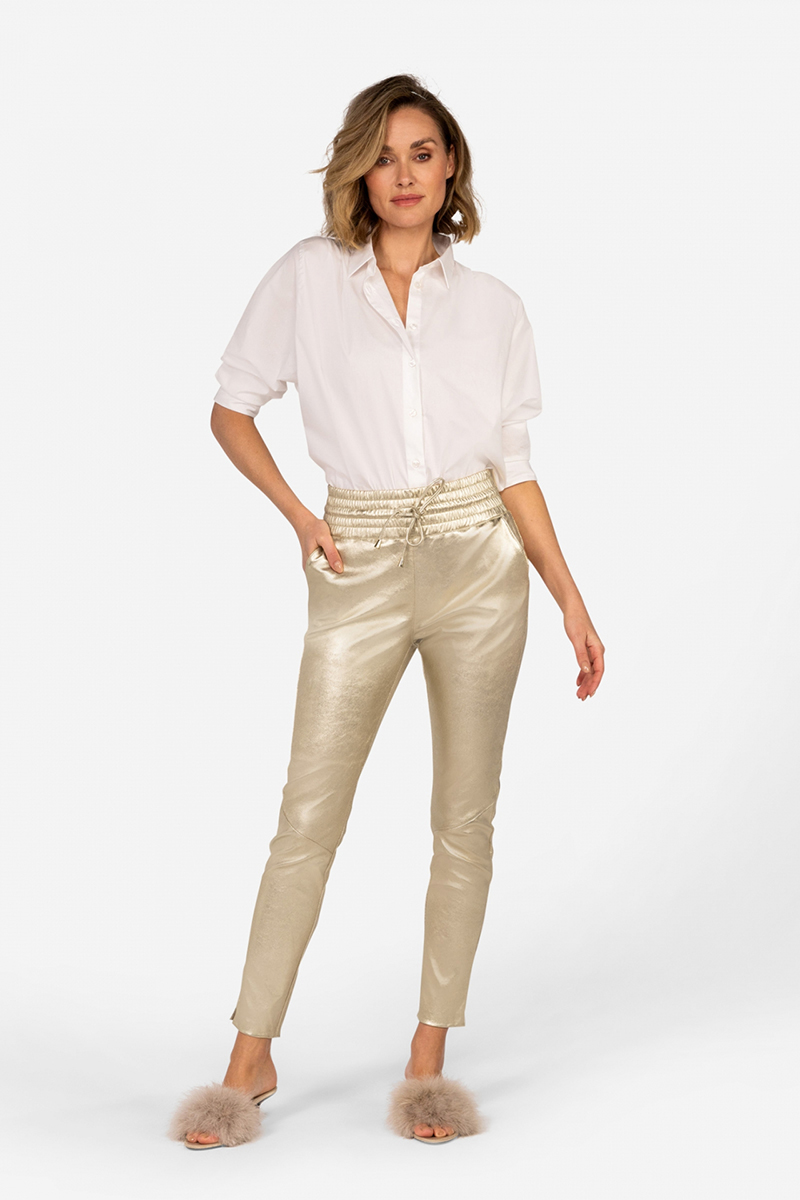 Dames blouse lange mouw wit