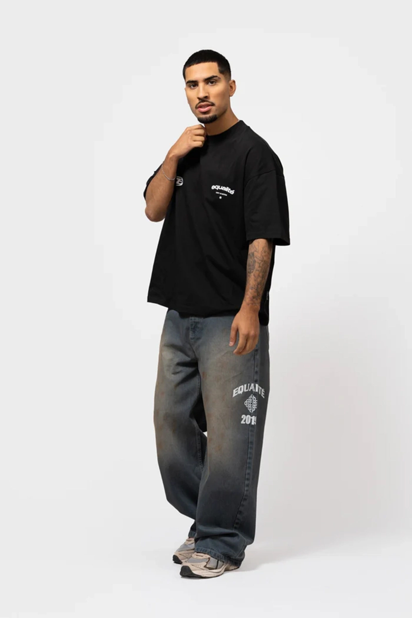 Heren t-shirt kortemouw zwart