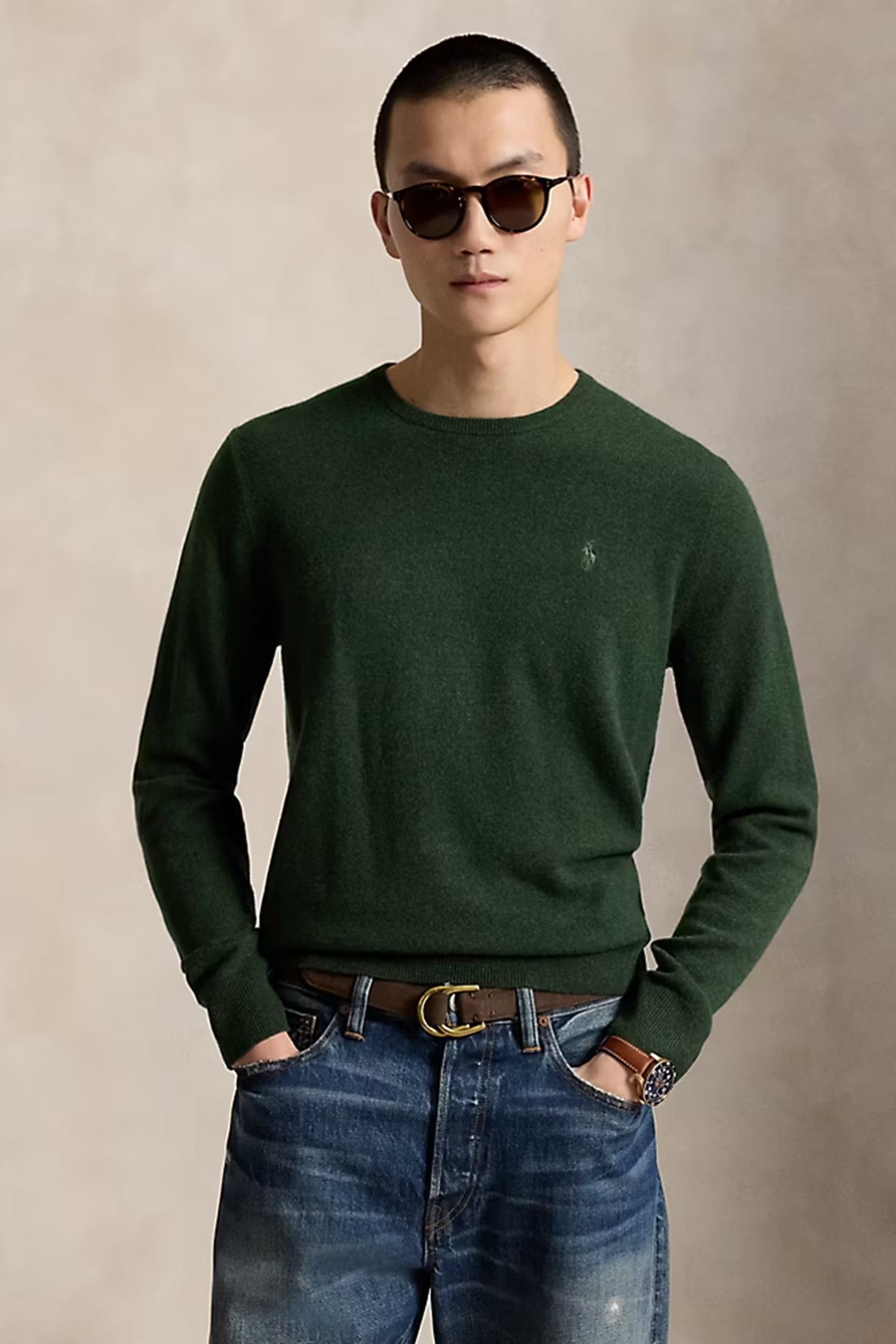 Heren trui groen